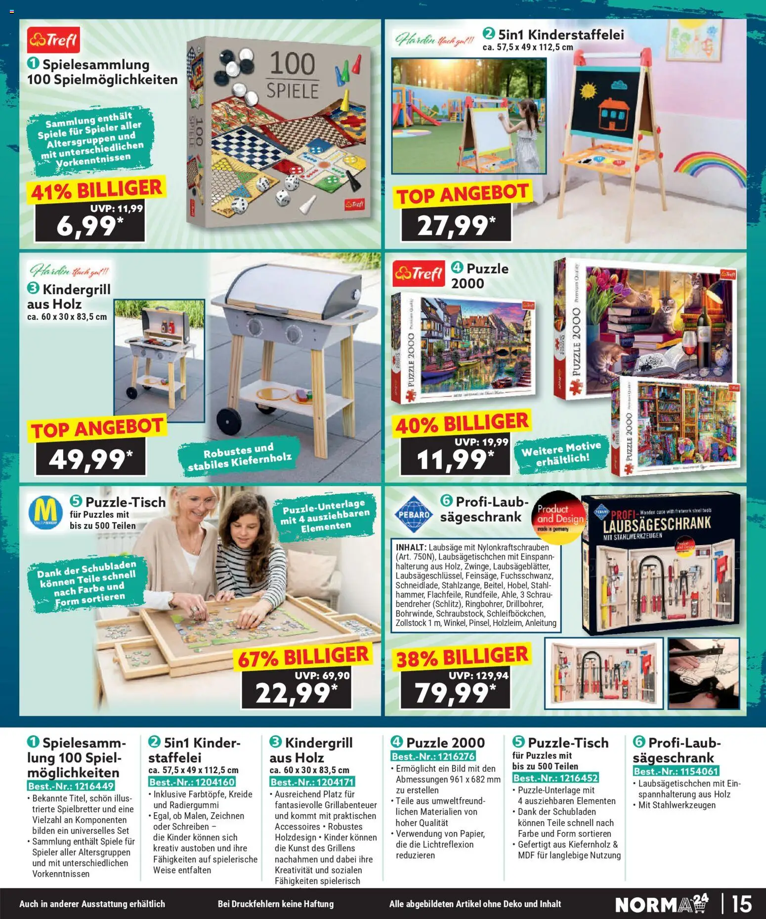 Norma Bestellmagazin  gültig ab 01.11.2025 | Seite: 15 | Produkte: Spiel