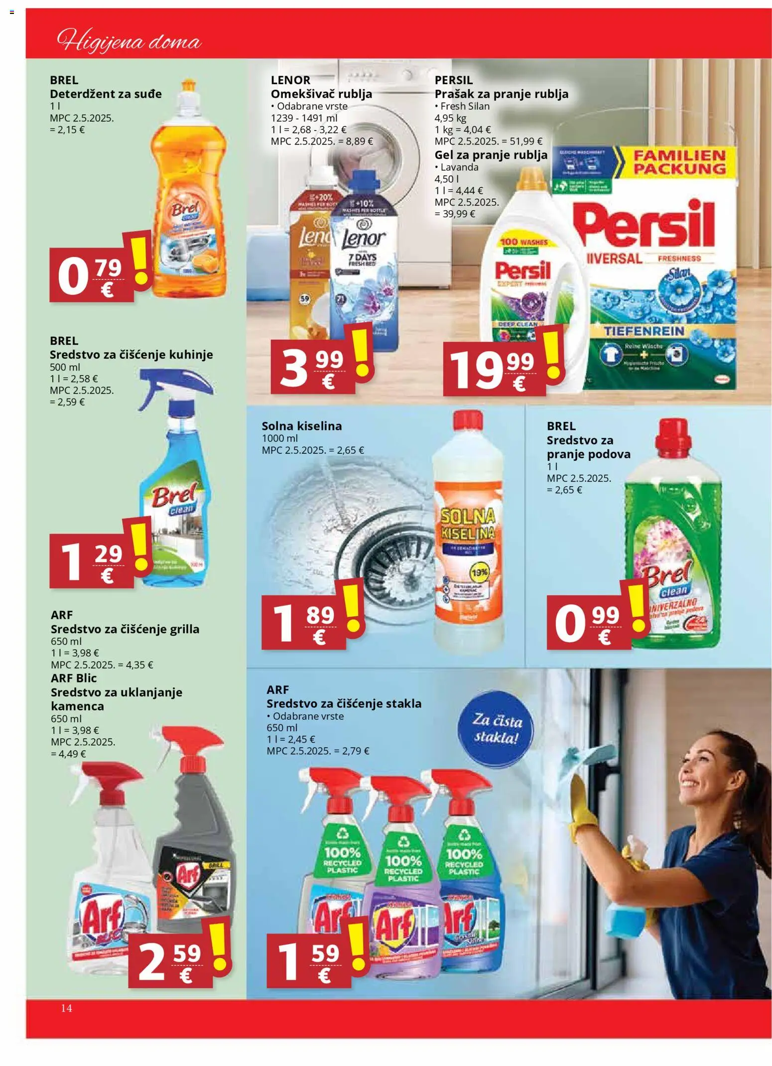 Djelo katalog | vrijedi od 02.01.2026 | Stranica: 14 | Proizvodi: Solna kiselina, Prašak za pranje, Arf, Persil