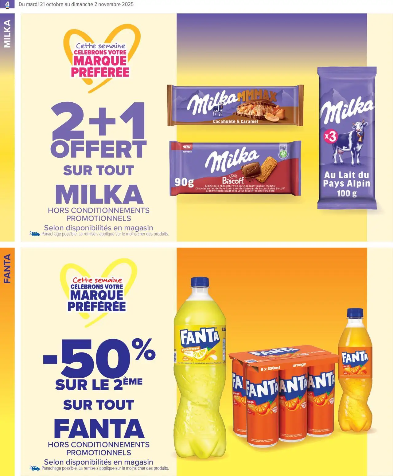 {H1} | Page: 6 | Produits: Cacahuète, Orange, Lait, Chocolat