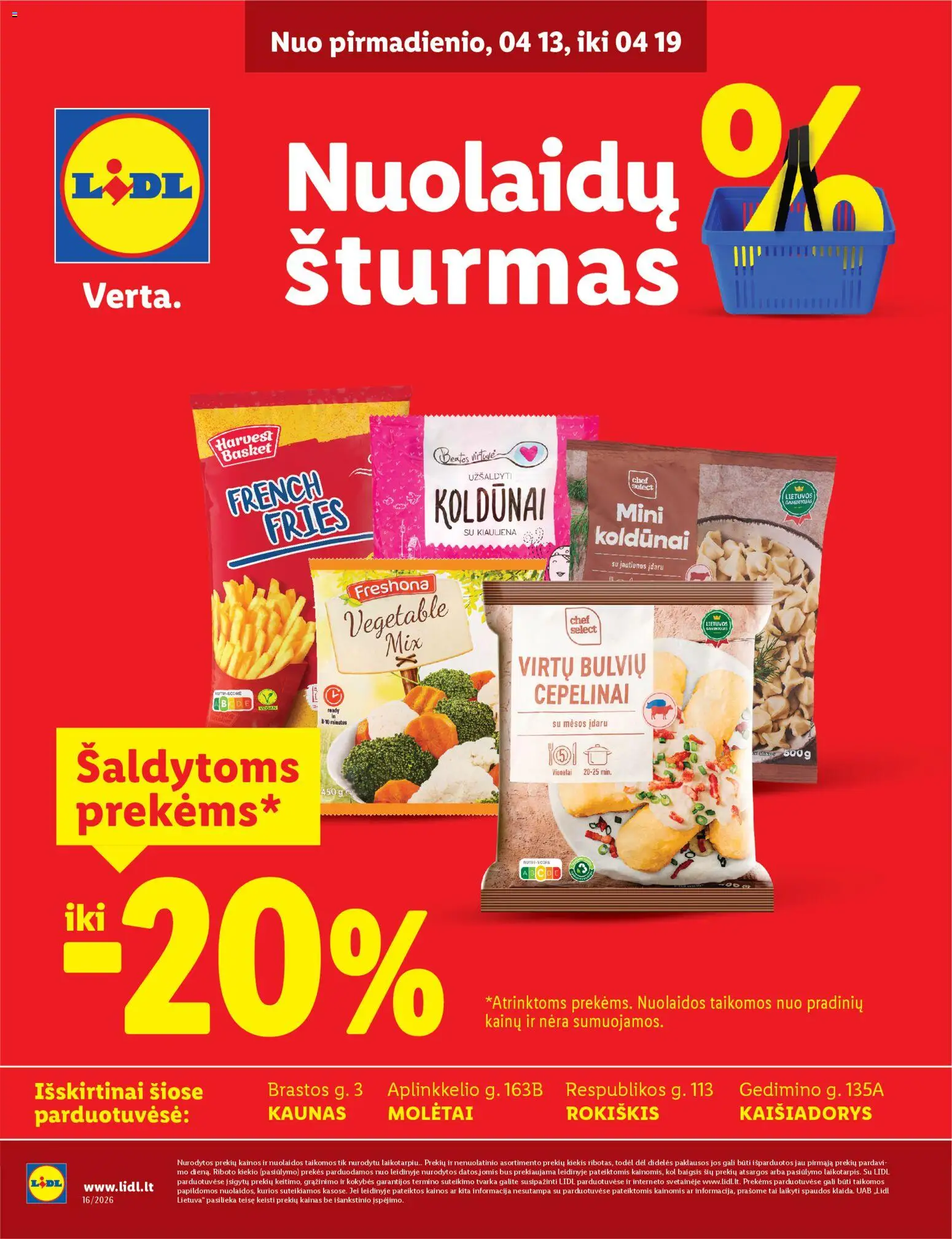 LIDL akcijos nuo 13.04.2026 | Puslapis: 1 | Prekių: Kiauliena