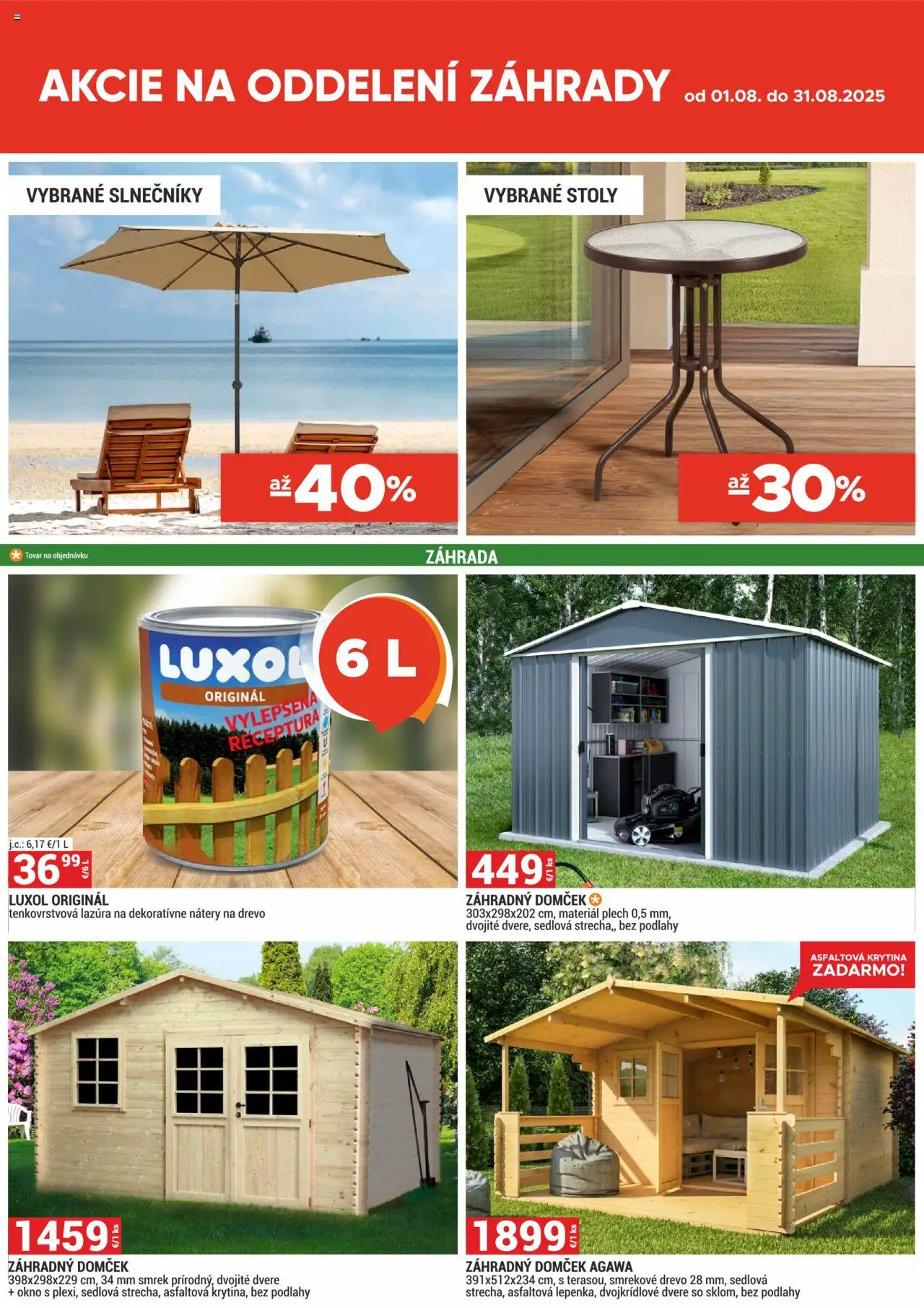 Merkury Market leták │ platný od 01.08.2025 | Strana: 56 | Produkty: Záhradný domček, Dvere