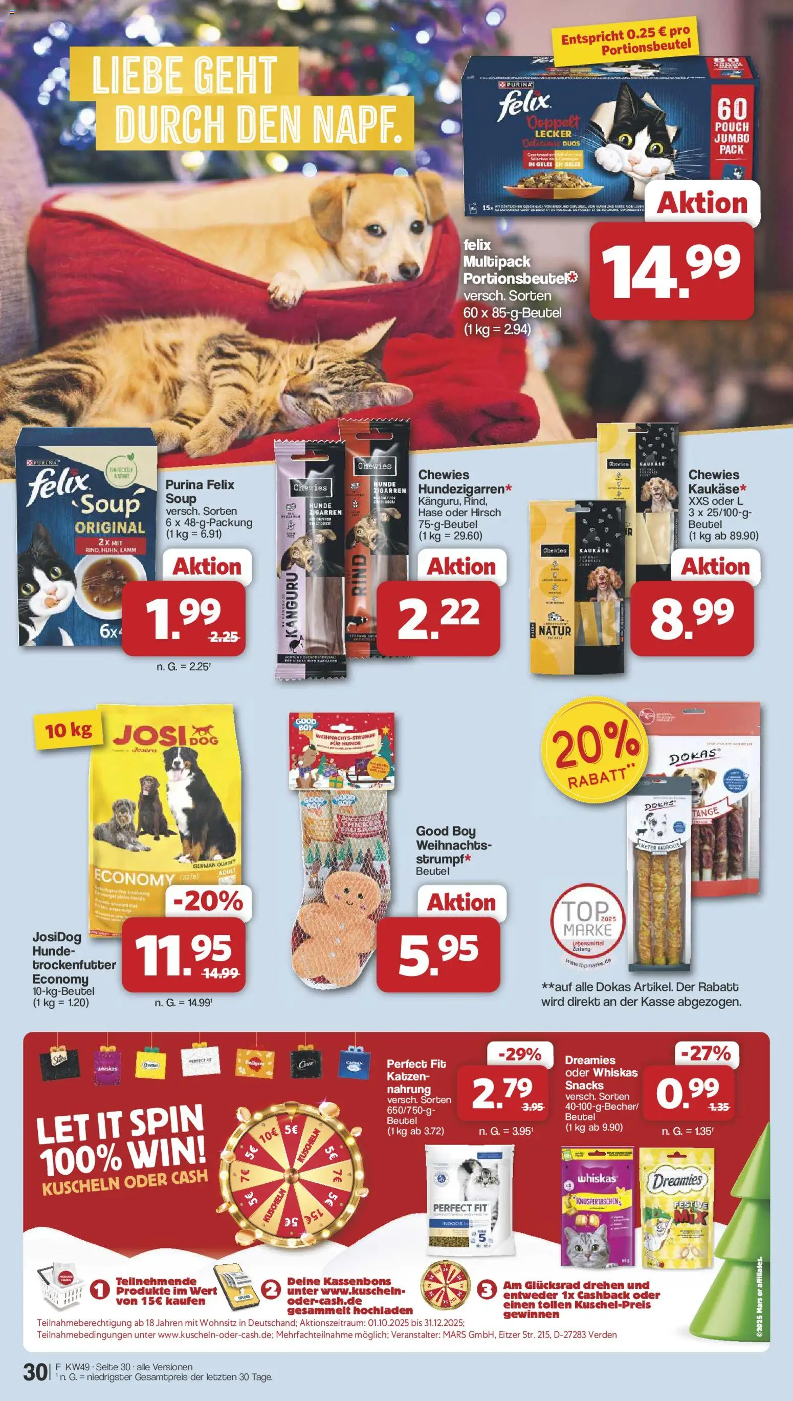 Famila Nordwest Prospekt 	 – gültig ab 01.12.2025 | Seite: 30 | Produkte: Mars, Whiskas