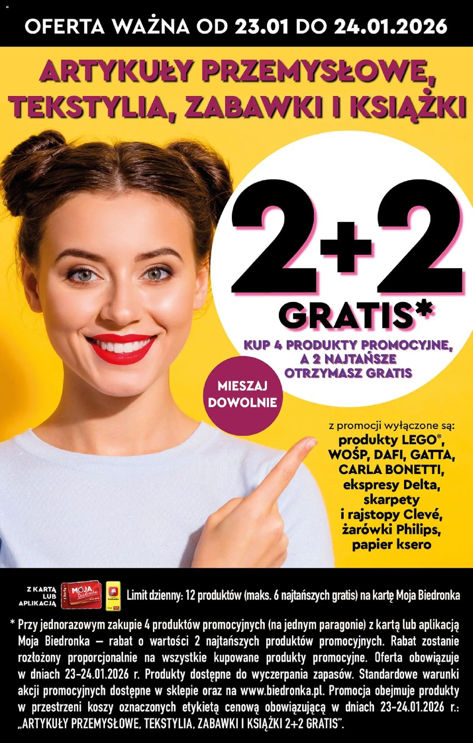 Biedronka gazetka - Hity i inspiracje od 24.01.2026 | Strona: 3 | Produkty: Karta, Rajstopy, Artykuły przemysłowe, Żarówki