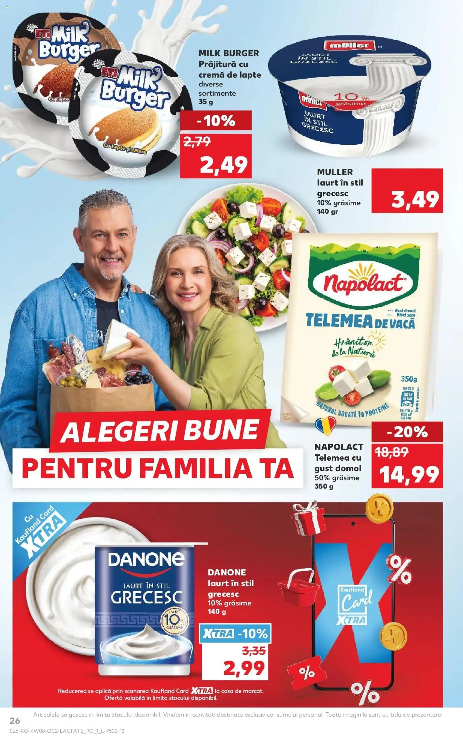 Noul catalog Kaufland – valabil de la 18.02.2026 | Pagină: 26 | Produse: Masaüstü kılıfı, Prăjitură, Lapte, Sare