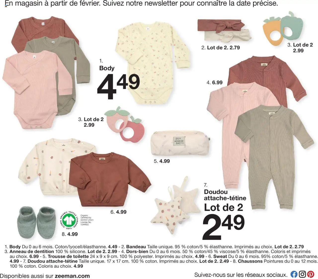  | Page: 4 | Produits: Body, Chaussons