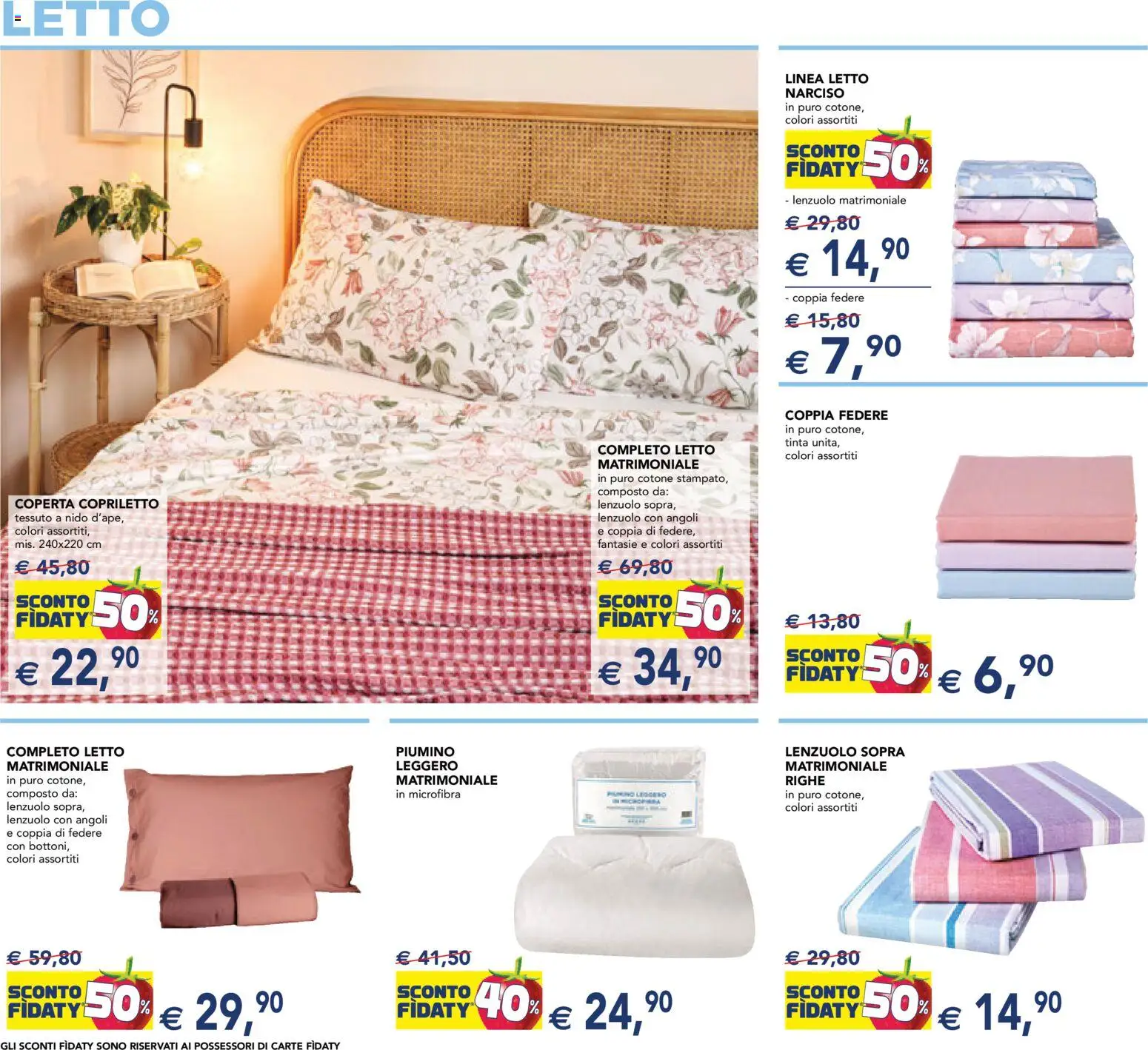 Volantino Esselunga S del 12.03.2026 | Pagina: 12 | Prodotti: Letto, Coperta, Copriletto