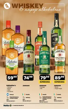 Netto gazetka - Alkohole mocne od 15.09.2025 | Strona: 8 | Produkty: Jameson, Napoje, Whisky