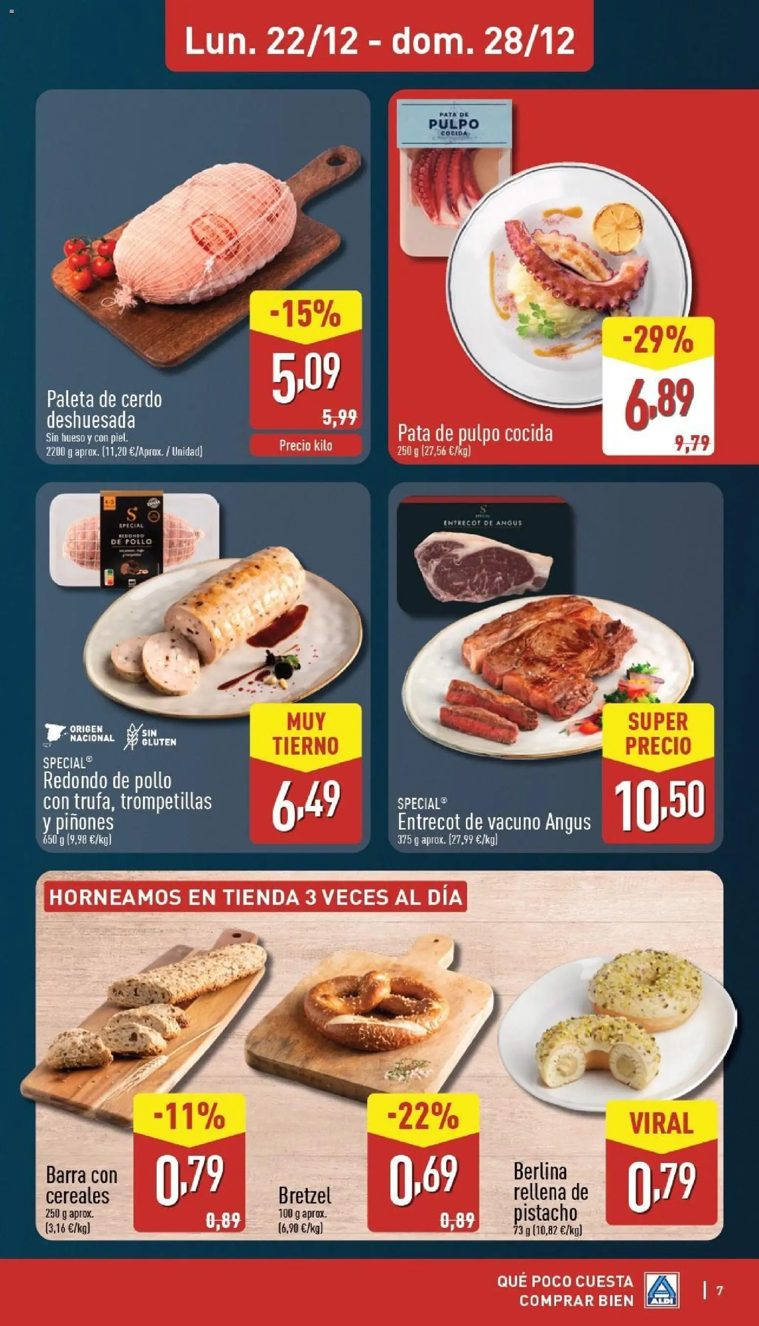Aldi folleto Canarias │ válido desde el 22.12.2025 | Página: 7 | Productos: Cerdo, Cereales