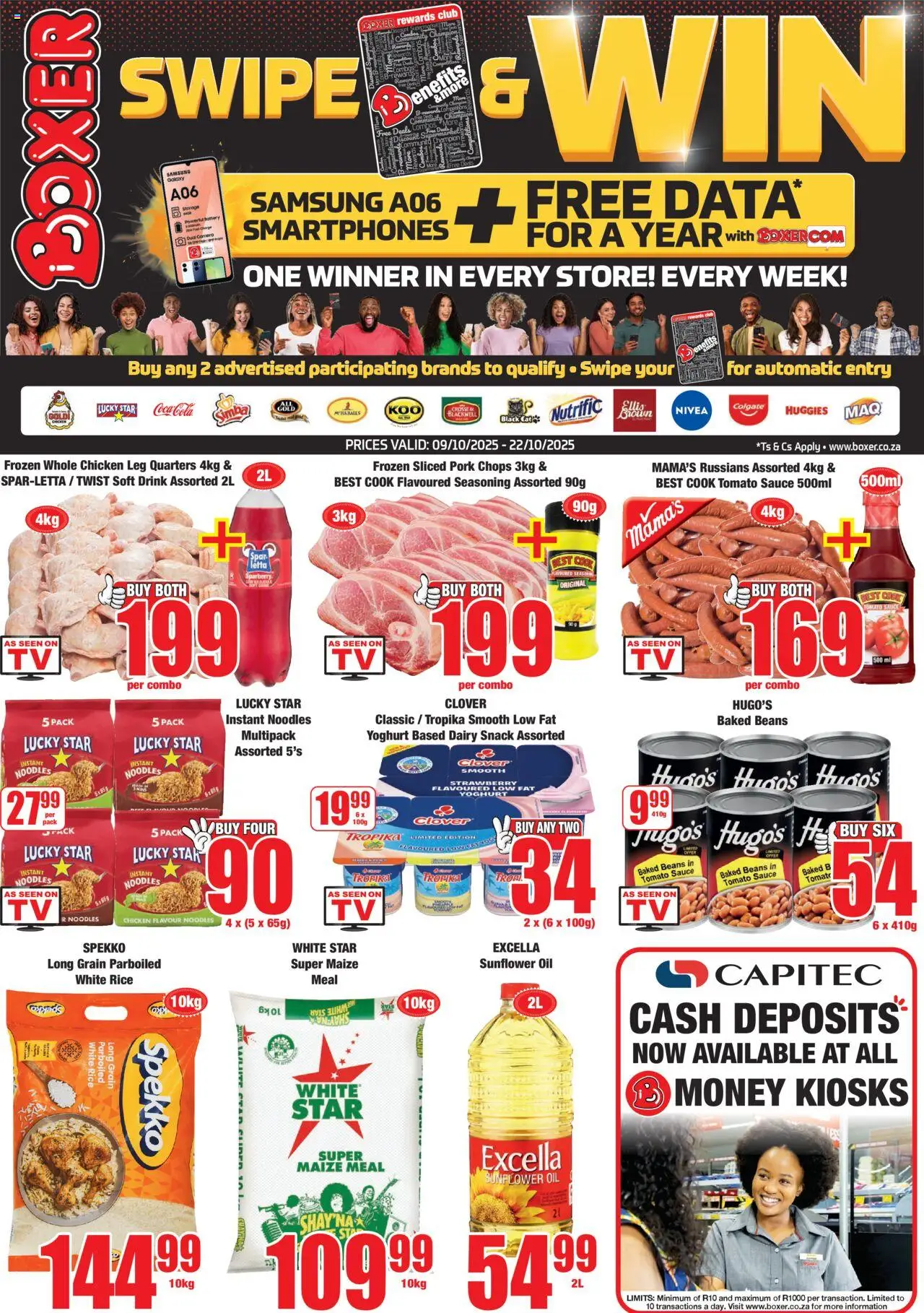 New Boxer catalogue – valid from 09.10.2025 | Page: 1 | Products: Camera, Chicken, Seasoning, Sauce