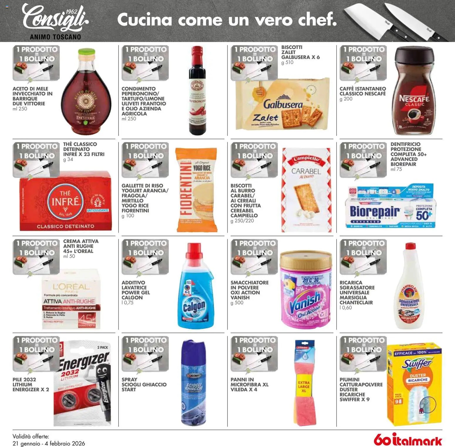 Volantino Italmark del 21.01.2026 | Pagina: 31 | Prodotti: Crema, Cereali, Burro, Lavatrice