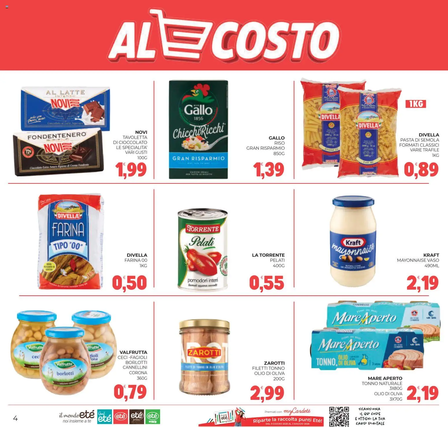 Volantino Eté del 18.02.2026 | Pagina: 4 | Prodotti: Fagioli, Olio, Pomodori, Pasta