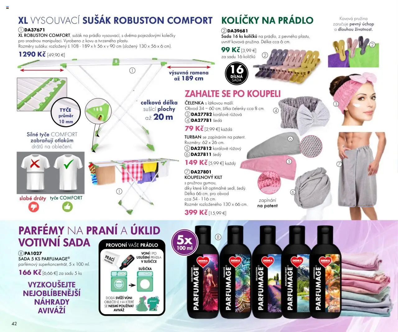 Dedra Katalog 7 2025 │ platný od 20.06.2025 | Strana: 42 | Produkty: Sušička, Aviváž