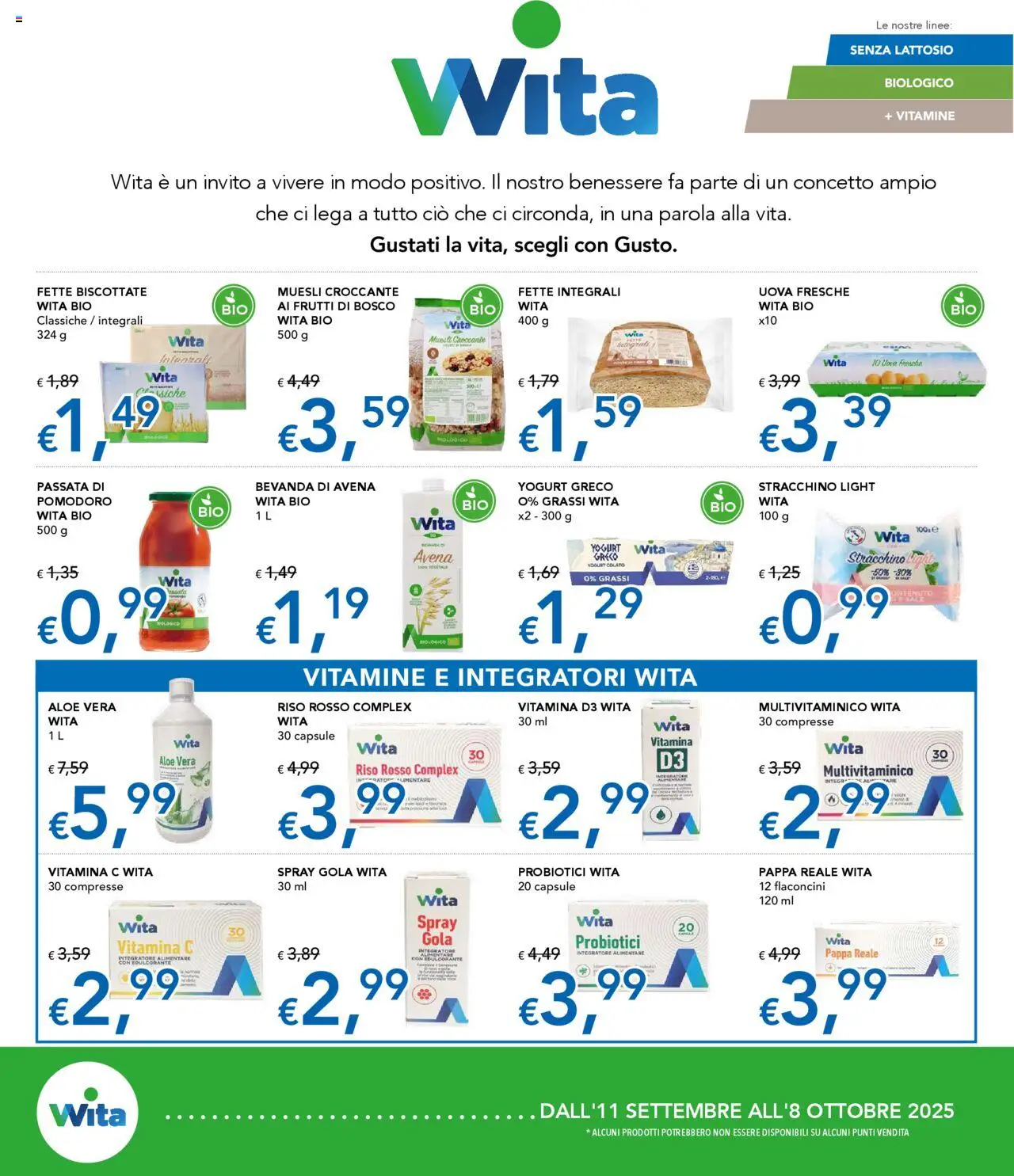 Volantino Migross del 11.09.2025 | Pagina: 3 | Prodotti: Yogurt greco, Uova, Sale, Fette biscottate