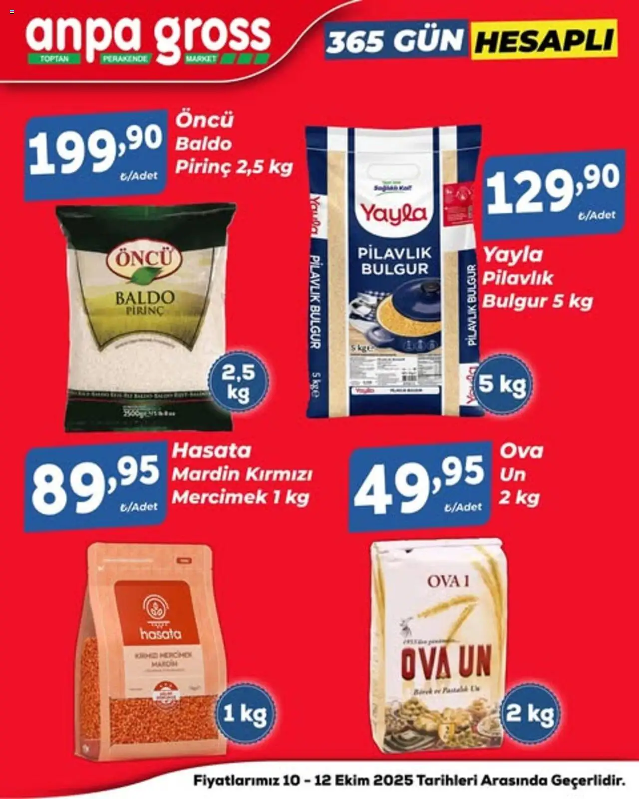 Anpa Gross Hafta Sonu Fırsatları - 10.10.2025 tarihinden itibaren geçerlidir | Sayfa: 14 | Ürünler: Ravioli, Pirinç