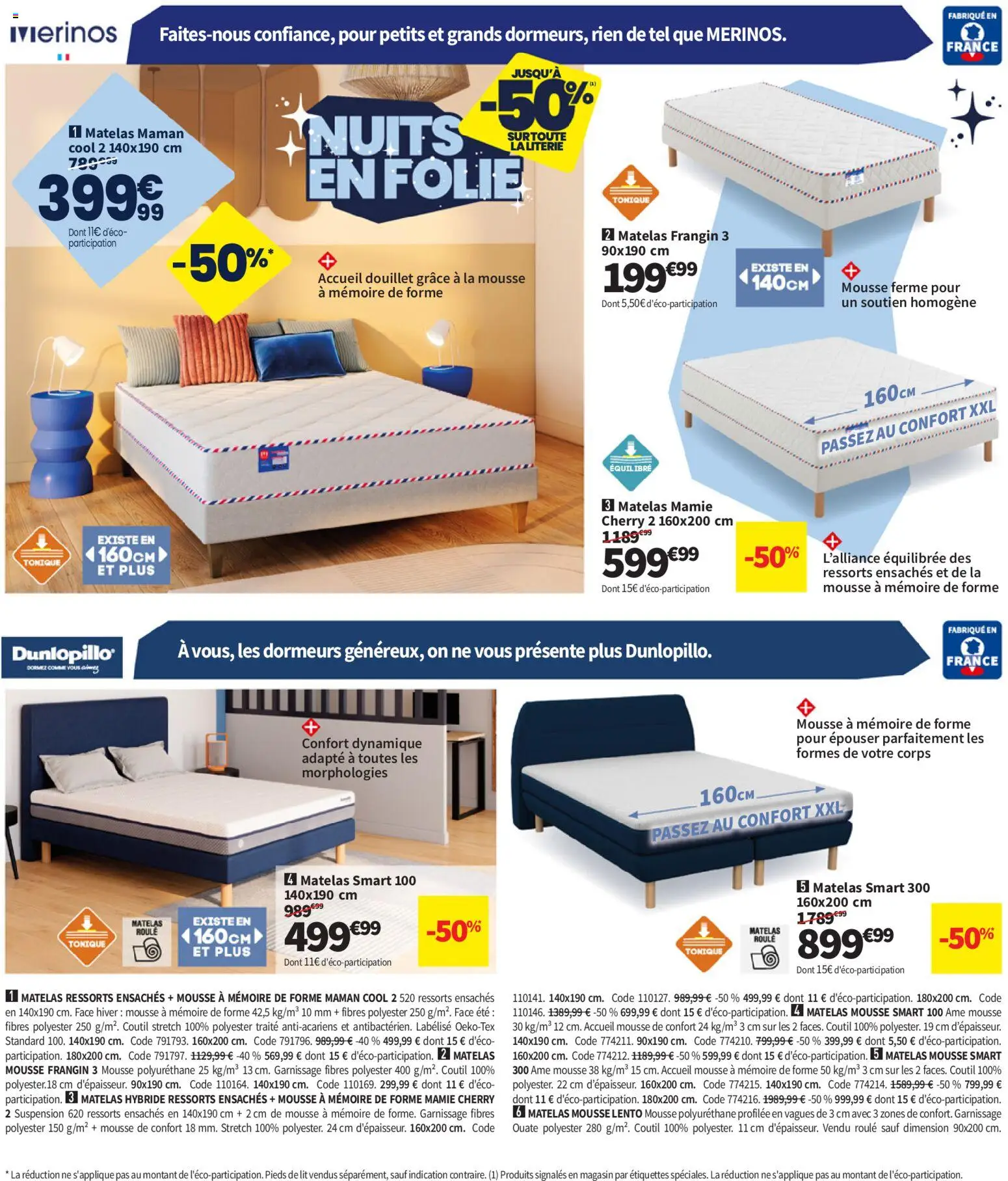 {H1} | Page: 10 | Produits: Mousse, Tonique, Suspension, Matelas