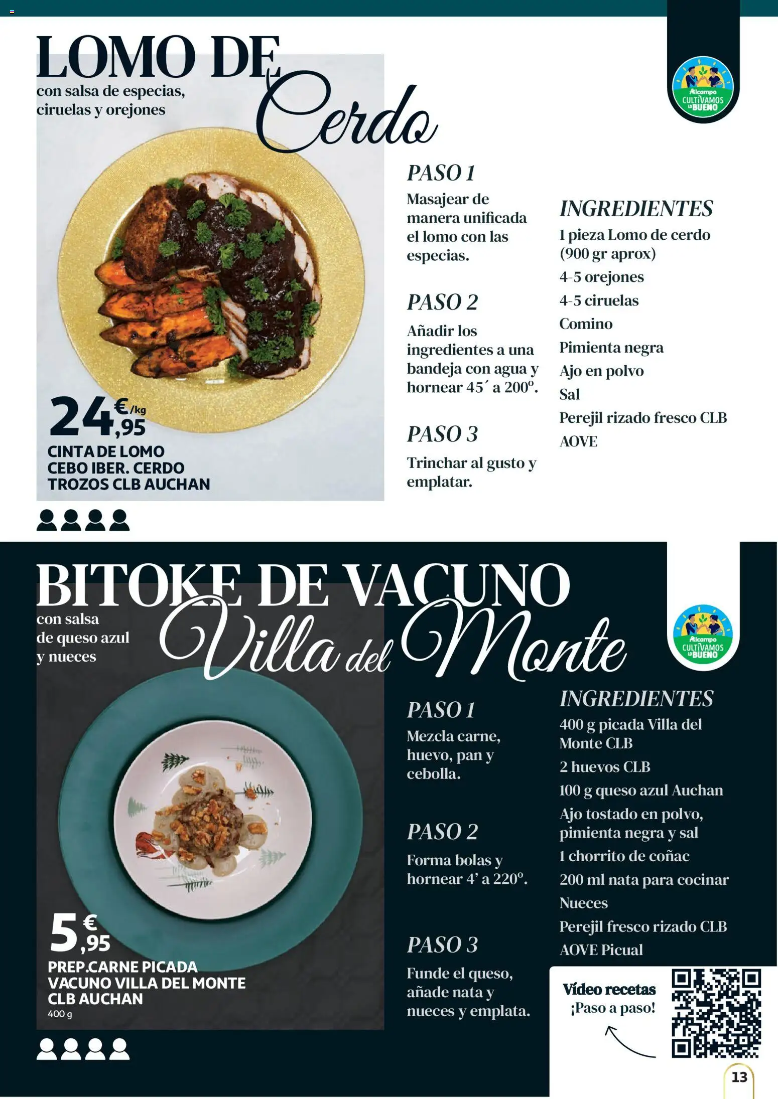 Alcampo - HG Unico │ válido desde el 11.12.2025 | Página: 13 | Productos: Polvo, Queso, Video, Bandeja