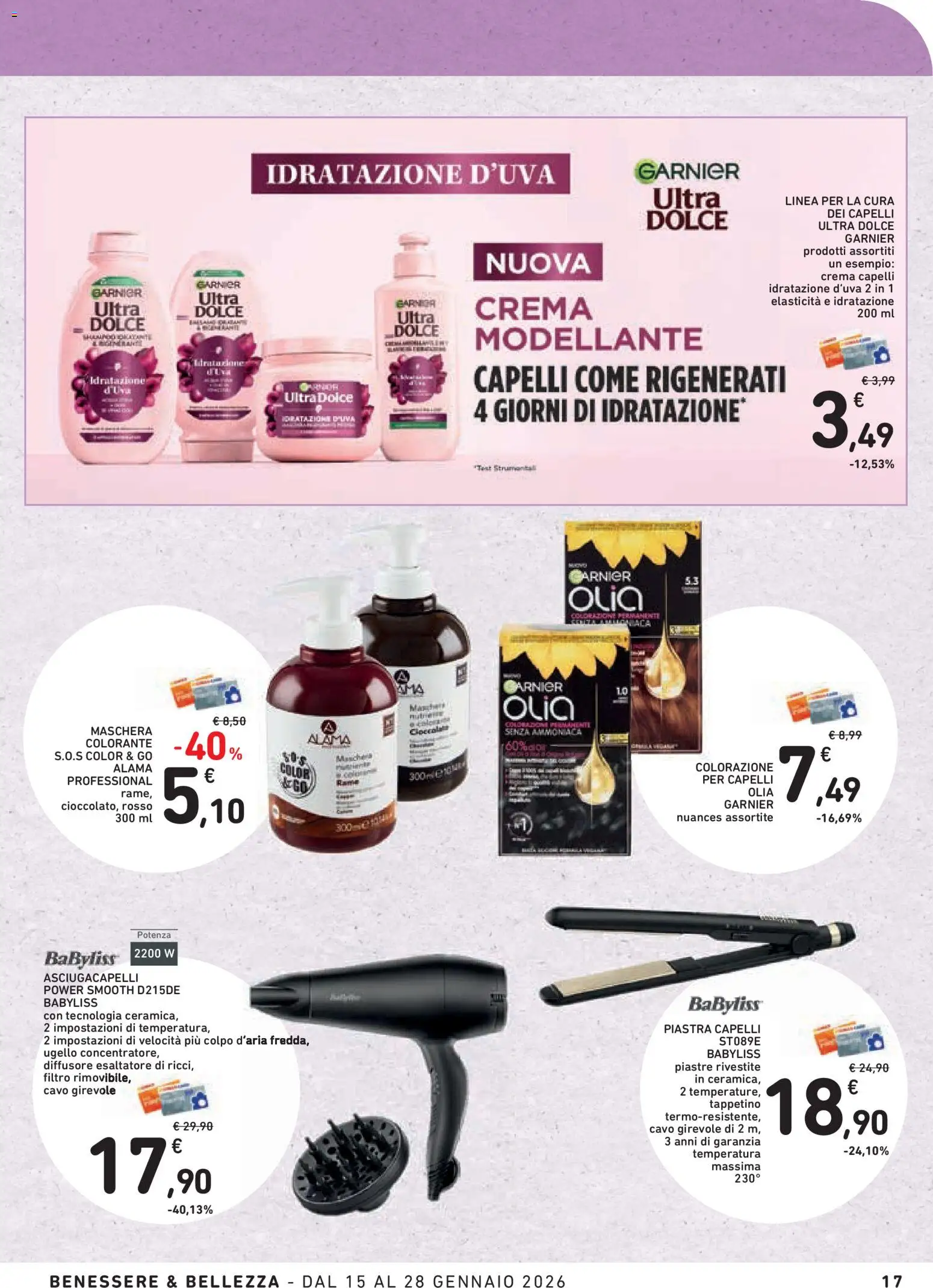 Volantino Conad del 15.01.2026 | Pagina: 17 | Prodotti: Maschera, Cioccolato, Cavo, Asciugacapelli