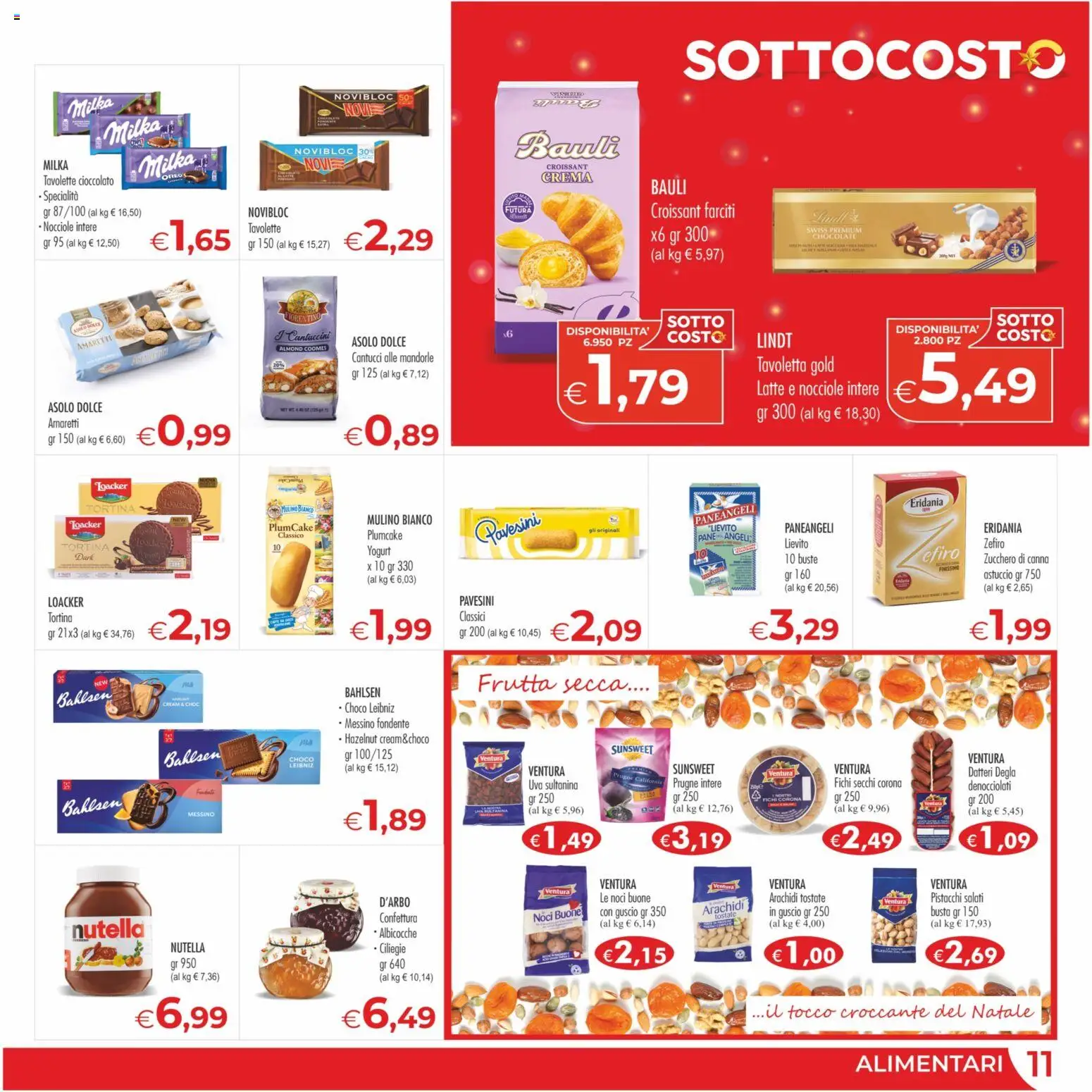Volantino MerSi Supermercati del 29.11.2025 | Pagina: 11 | Prodotti: Frutta, Noci, Plumcake, Albicocche