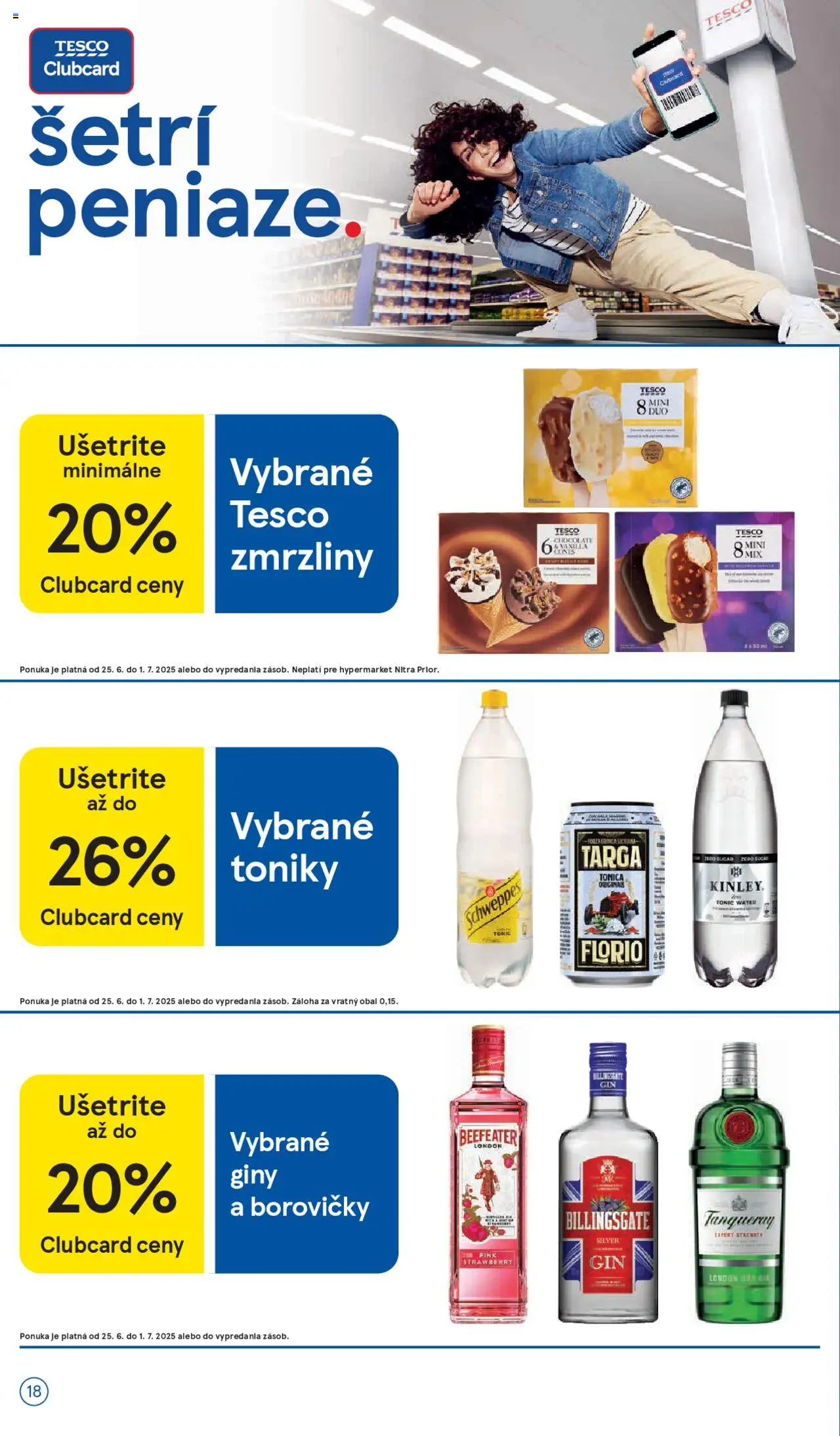 Tesco Hypermarket - leták │ platný od 25.06.2025 | Strana: 18 | Produkty: Beefeater, Gin