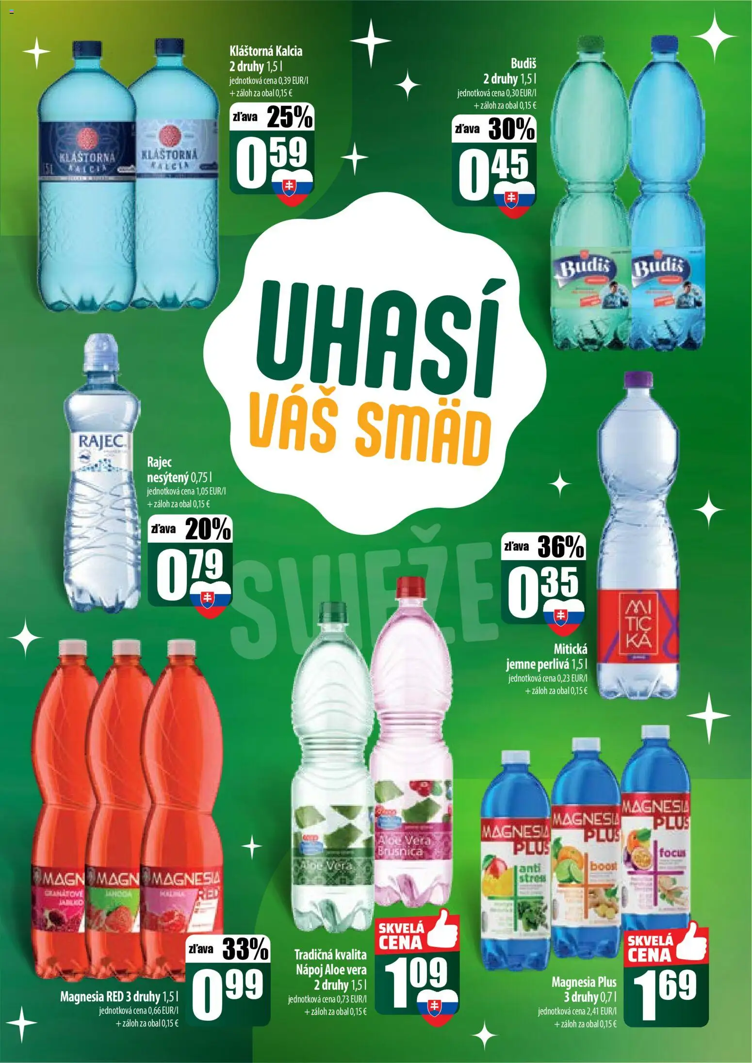 Nové COOP Jednota akcie – leták je platný od 11.12.2025 | Strana: 47 | Produkty: Rajec, Budiš, Magnesia, Mitická
