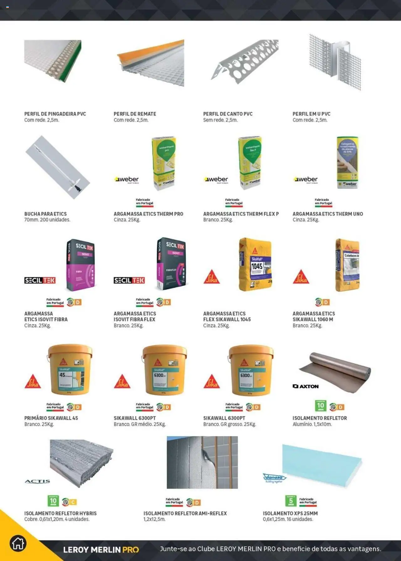 Leroy Merlin Catálogo │ válido de 18.11.2024 | Página: 38 | Produtos: Isolamento, Argamassa