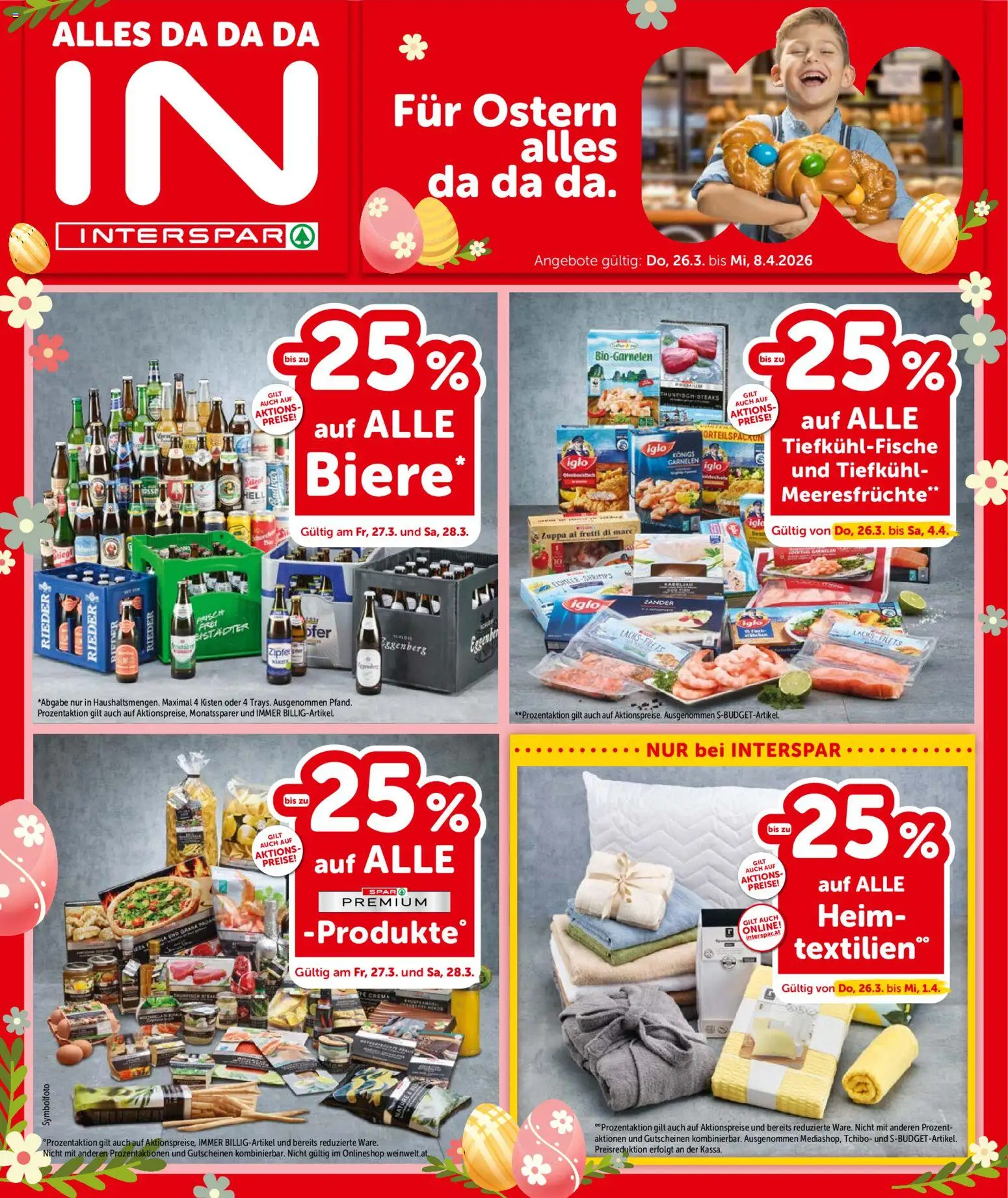 Interspar Flugblatt - Oberösterreich gültig ab 26.03.2026 | Seite: 1 | Produkte: Meeresfrüchte