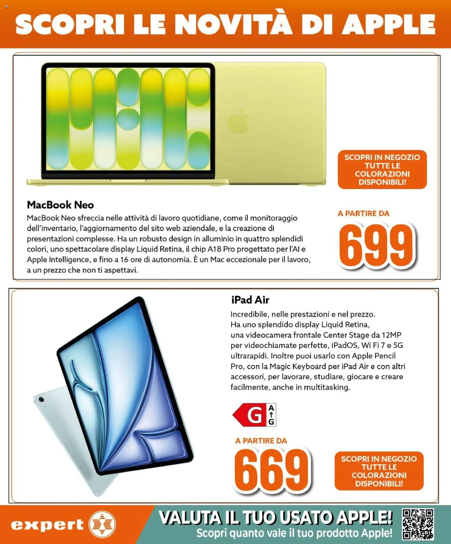 Volantino Expert del 12.03.2026 | Pagina: 28 | Prodotti: Videocamera, Alluminio, Ipad, Macbook