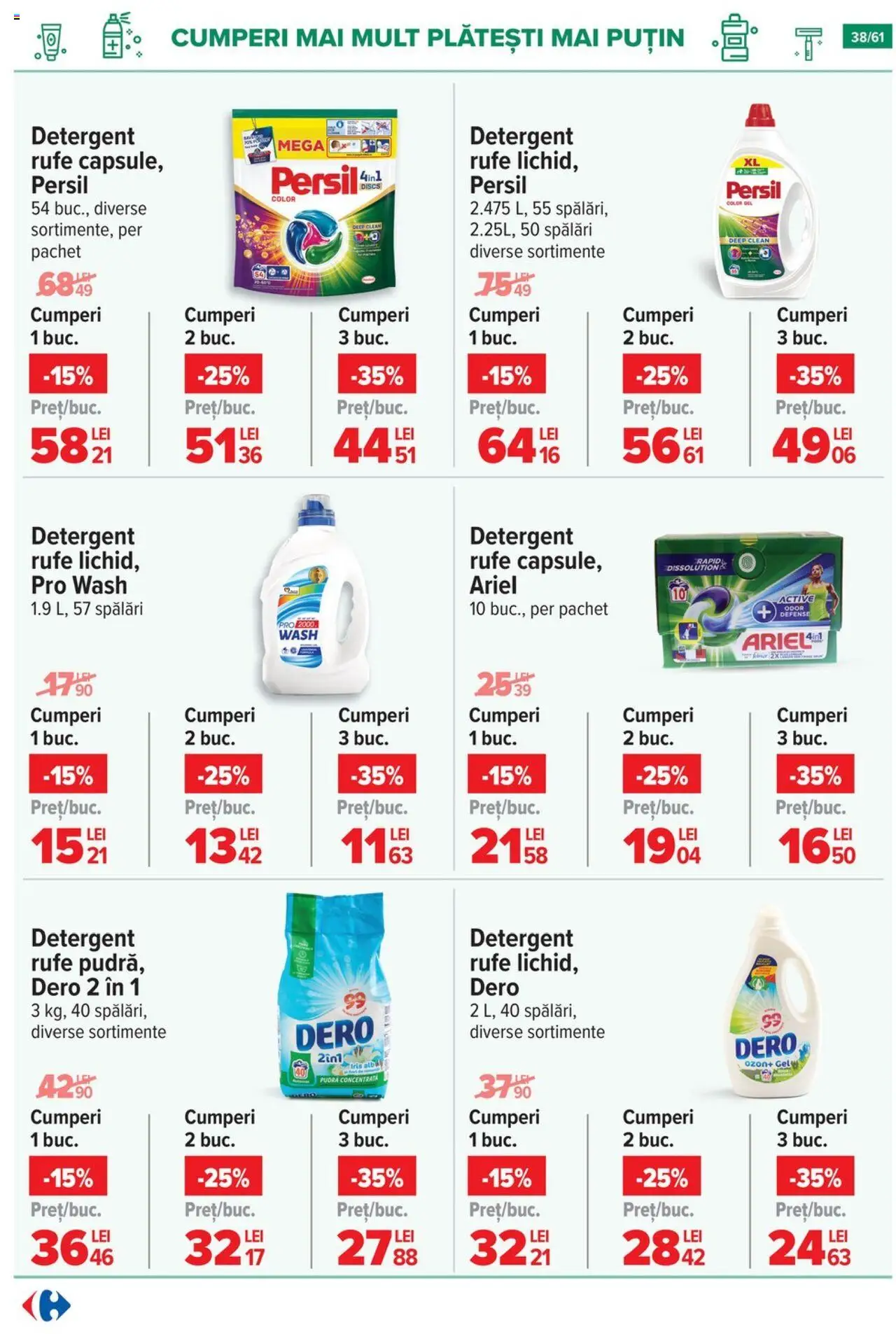 Catalog Carrefour – valabil de la 20.08.2025 | Pagină: 39 | Produse: Pomelo, Pudră, Detergent