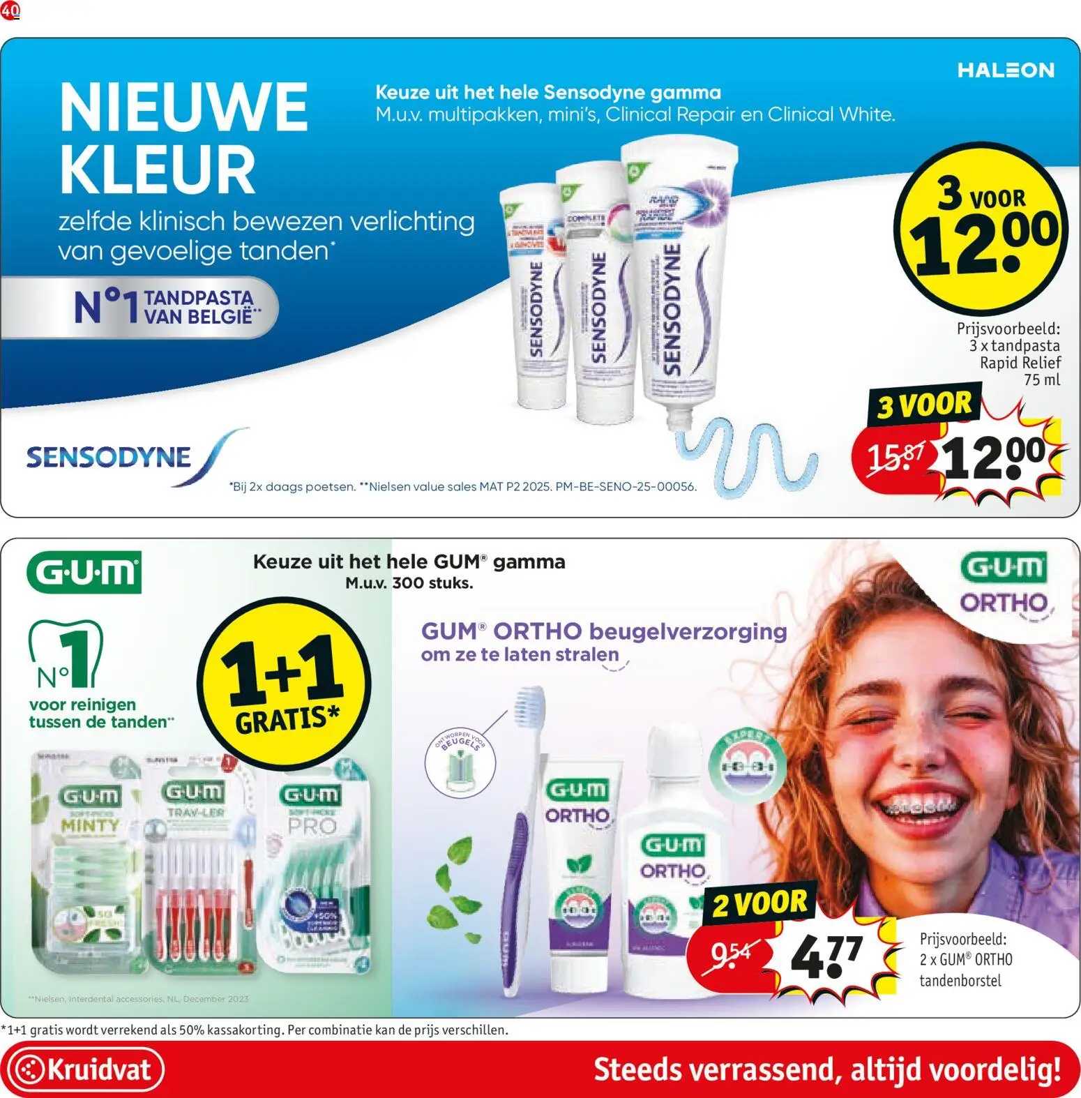 {H1} | Pagina: 46 | Producten: Verlichting, Gum, Tandpasta, Tandenborstel