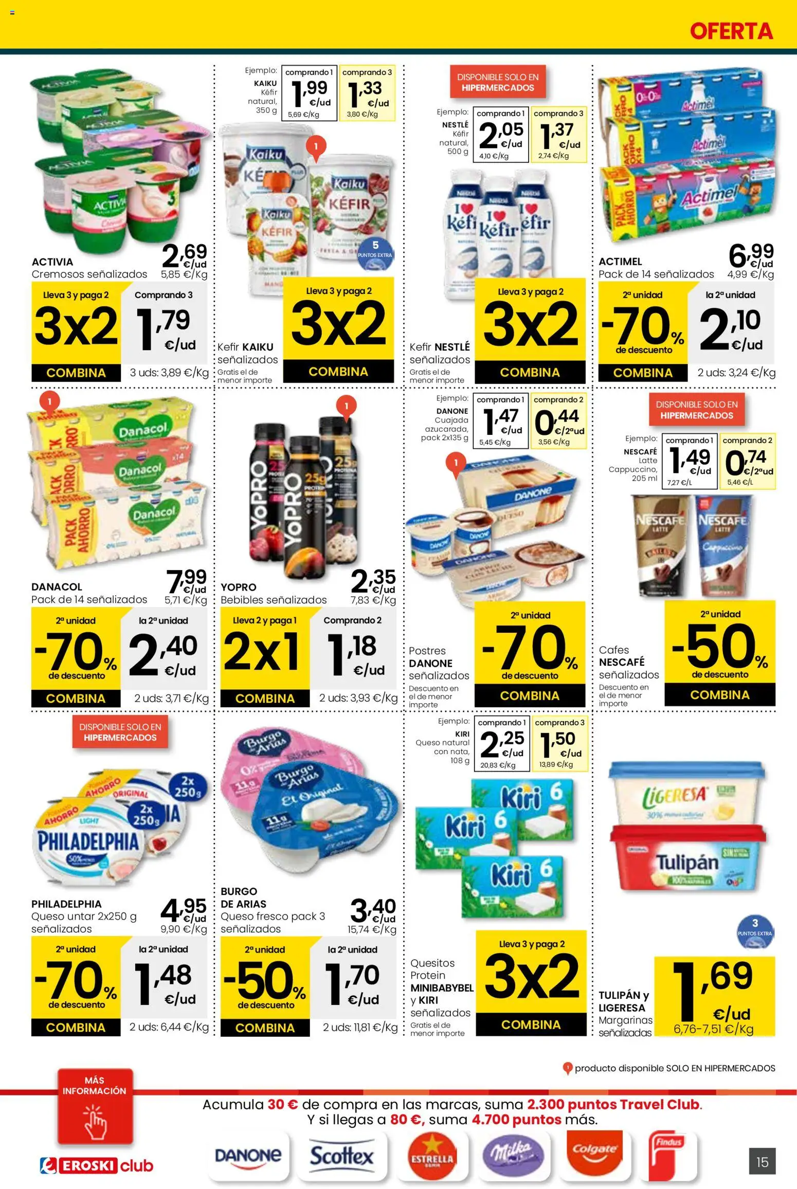 Eroski - Viste tu cesta de primavera  │ válido desde el 12.03.2026 | Página: 15 | Productos: Μπιμπερό, Queso, Queso fresco