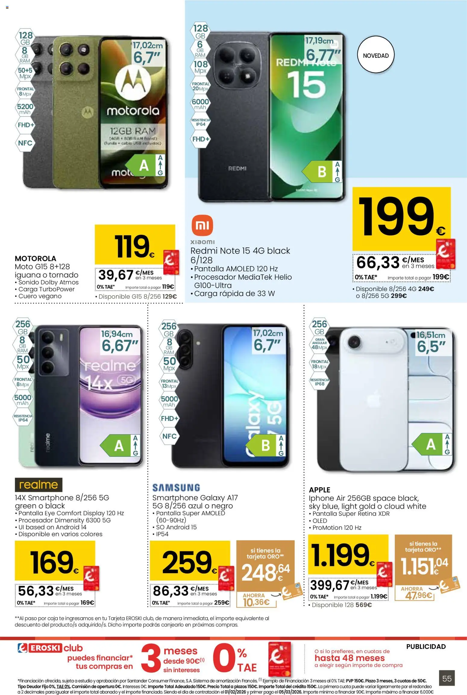 Eroski - Siempre a buen precio │ válido desde el 29.01.2026 | Página: 55 | Productos: Té, Iphone, USB, Caja