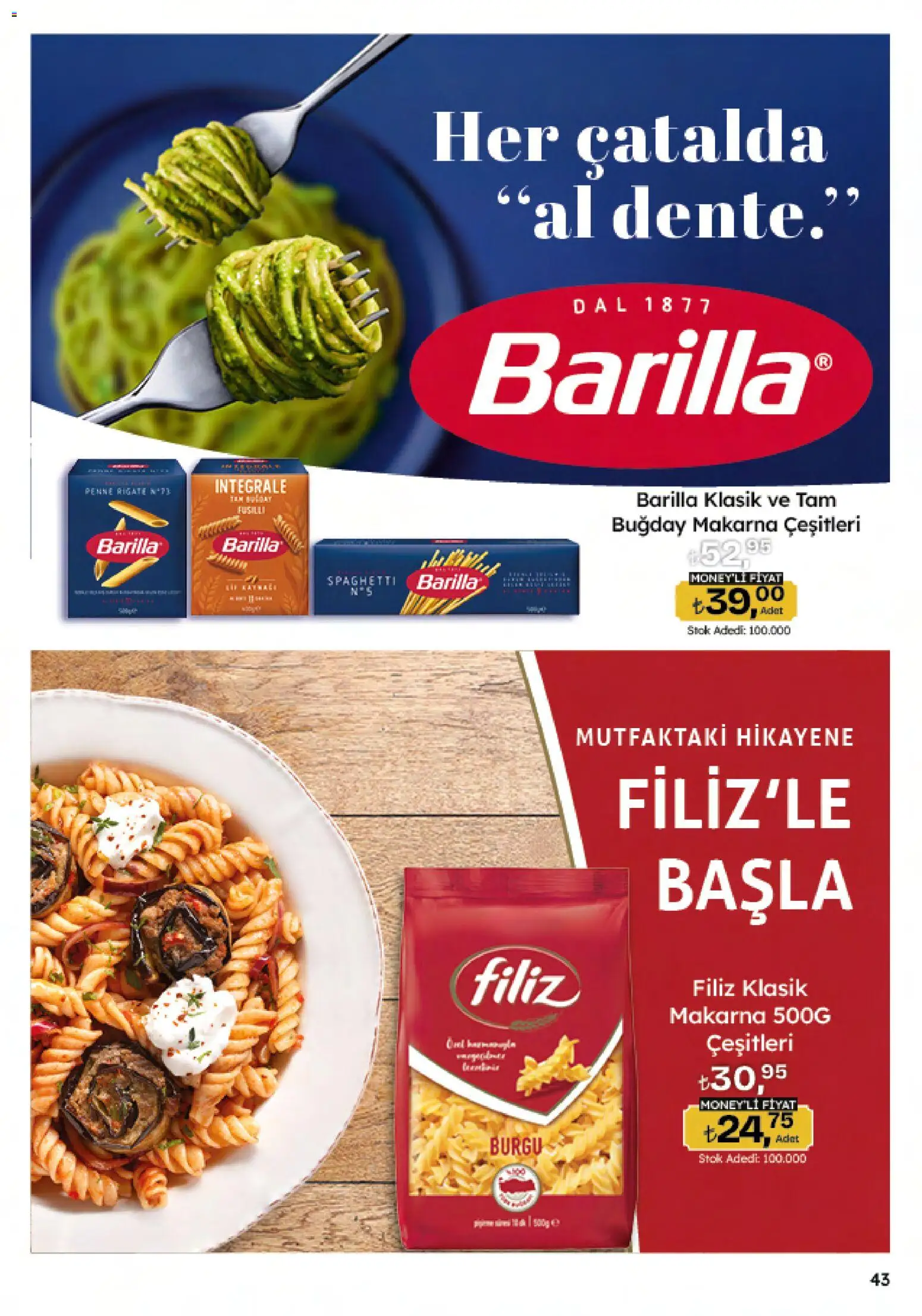 Migros Katalog - 5M Migroskop Dijital - 26.02.2026 tarihinden itibaren geçerlidir | Sayfa: 43 | Ürünler: Makarna