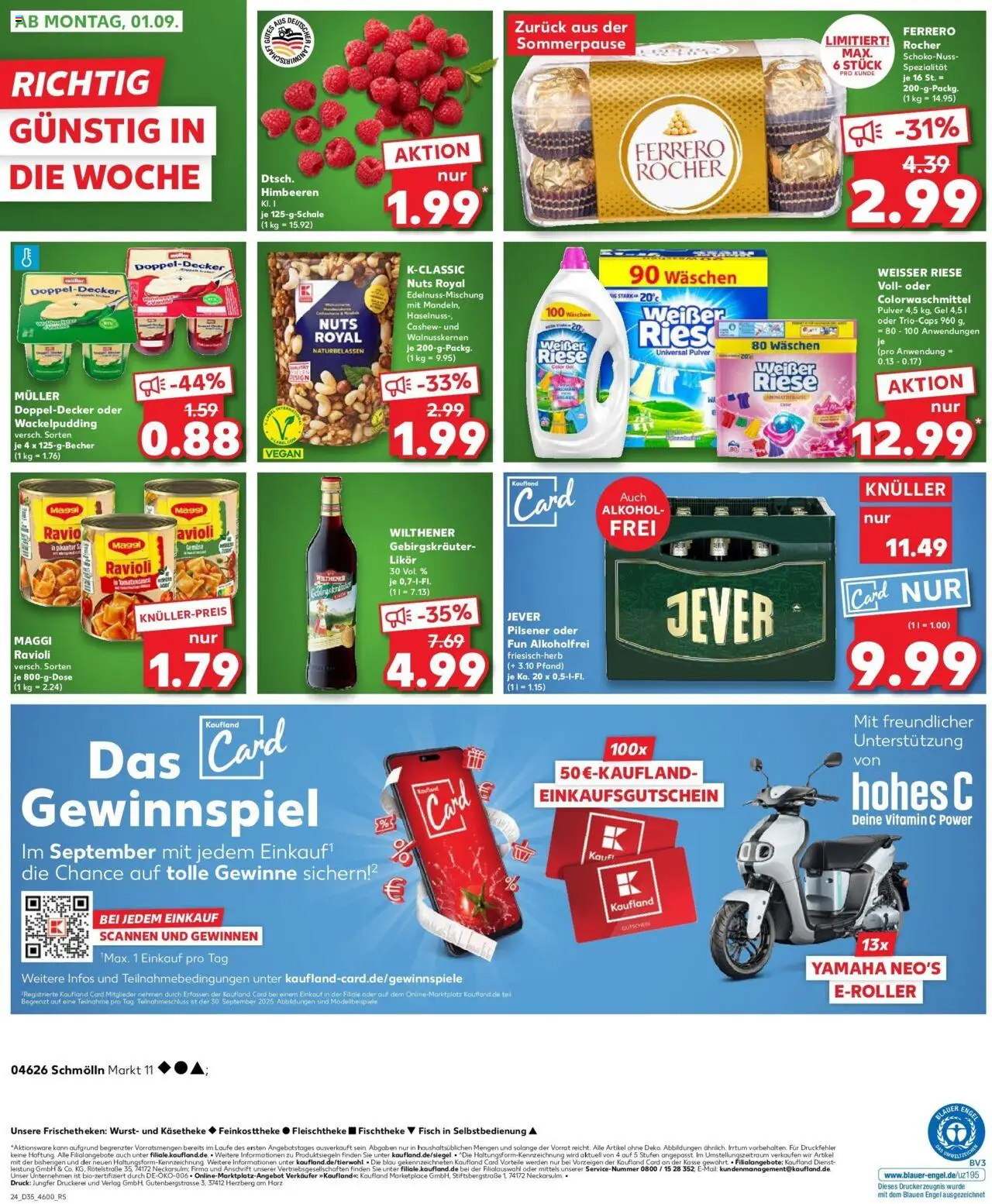 Kaufland prospekt Schmölln	 – gültig ab 28.08.2025 | Seite: 24 | Produkte: Wilthener, Fisch, Wurst, Jever