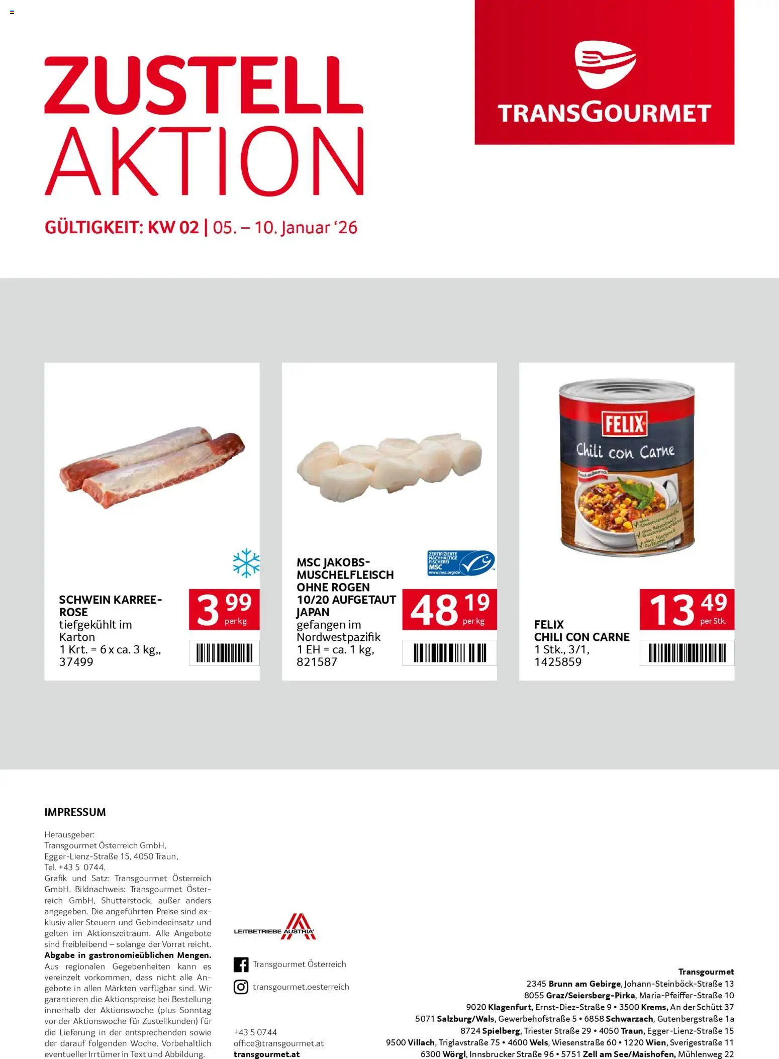 Transgourmet Zustellaktion gültig ab 05.01.2026 | Seite: 32 | Produkte: Chili