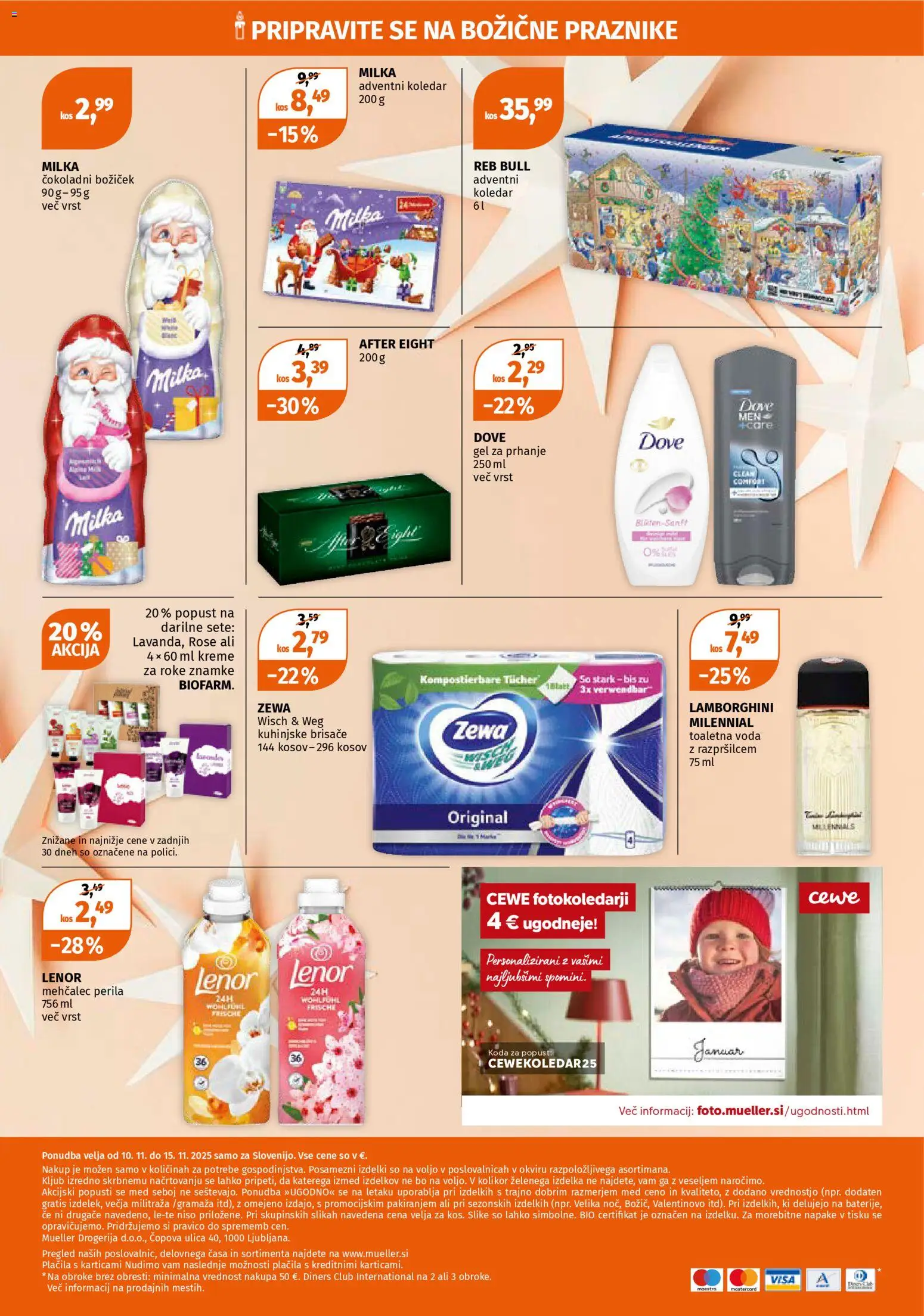 Novi Müller katalog ponudbe – veljaven od 10.11.2025 | Stran: 24 | Izdelki: Gel za prhanje, Kos, Voda, Toaletna voda