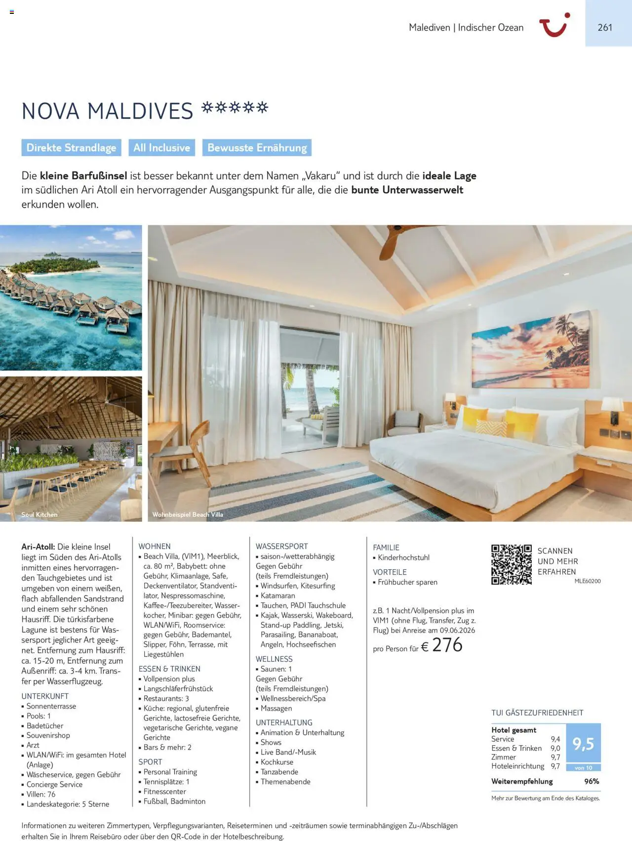 Aida - Asien, Afrika, Orient & Indischer Ozean 2025/26 – gültig ab 01.11.2025 | Seite: 261 | Produkte: Babybett, Küche, Wasser
