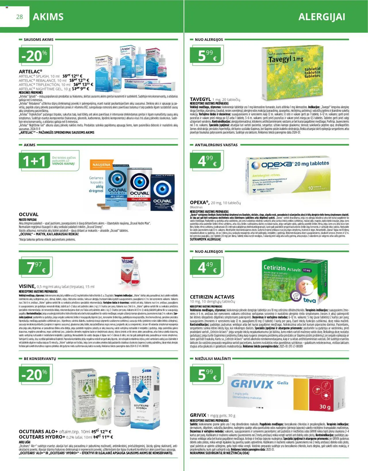Norfa vaistinė akcijos nuo 01.10.2025 | Puslapis: 28 | Prekių: Vaizdo, Dėžė