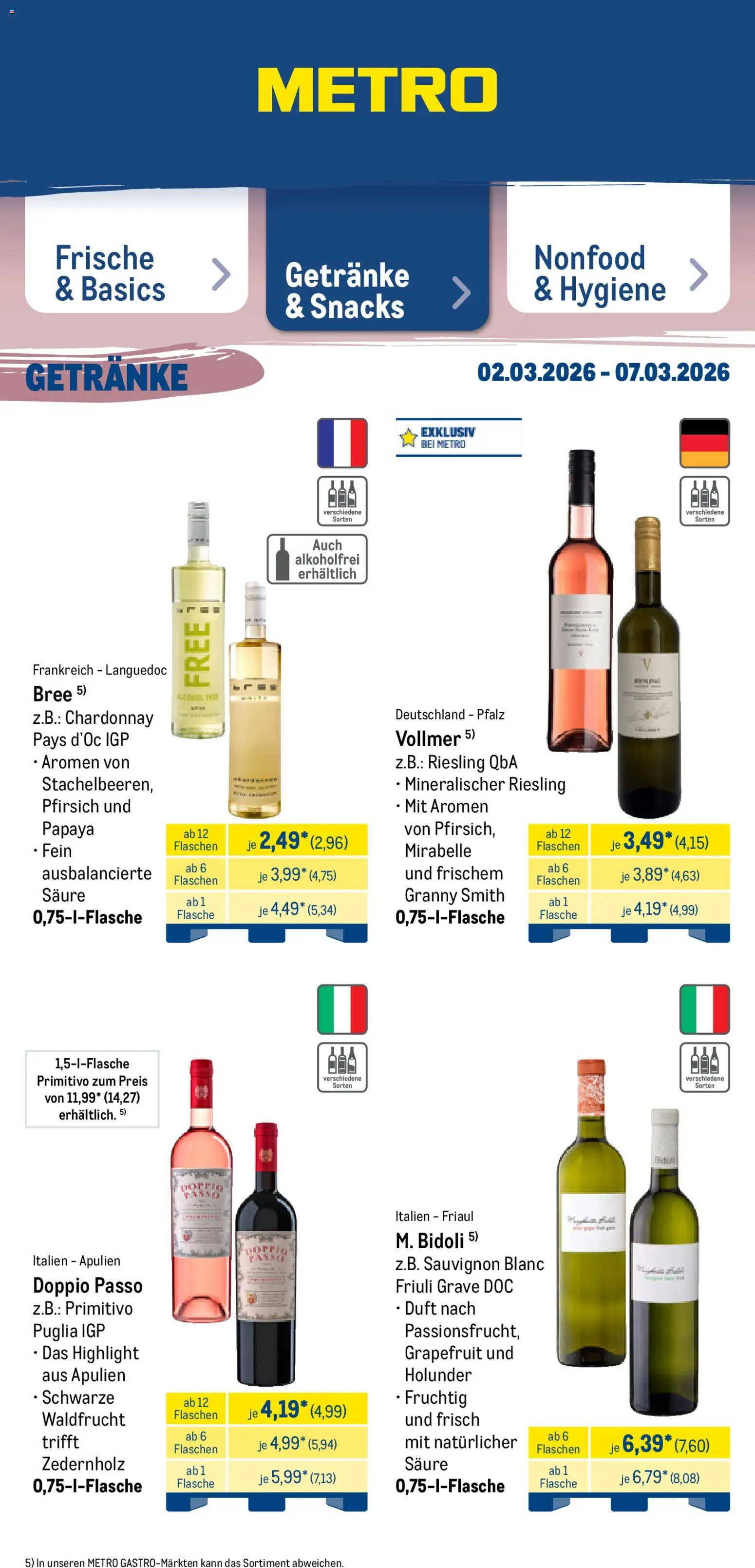 Metro Prospekt 	 – gültig ab 02.03.2026 | Seite: 37 | Produkte: Bree, Grapefruit, Doppio Passo, Pfirsich