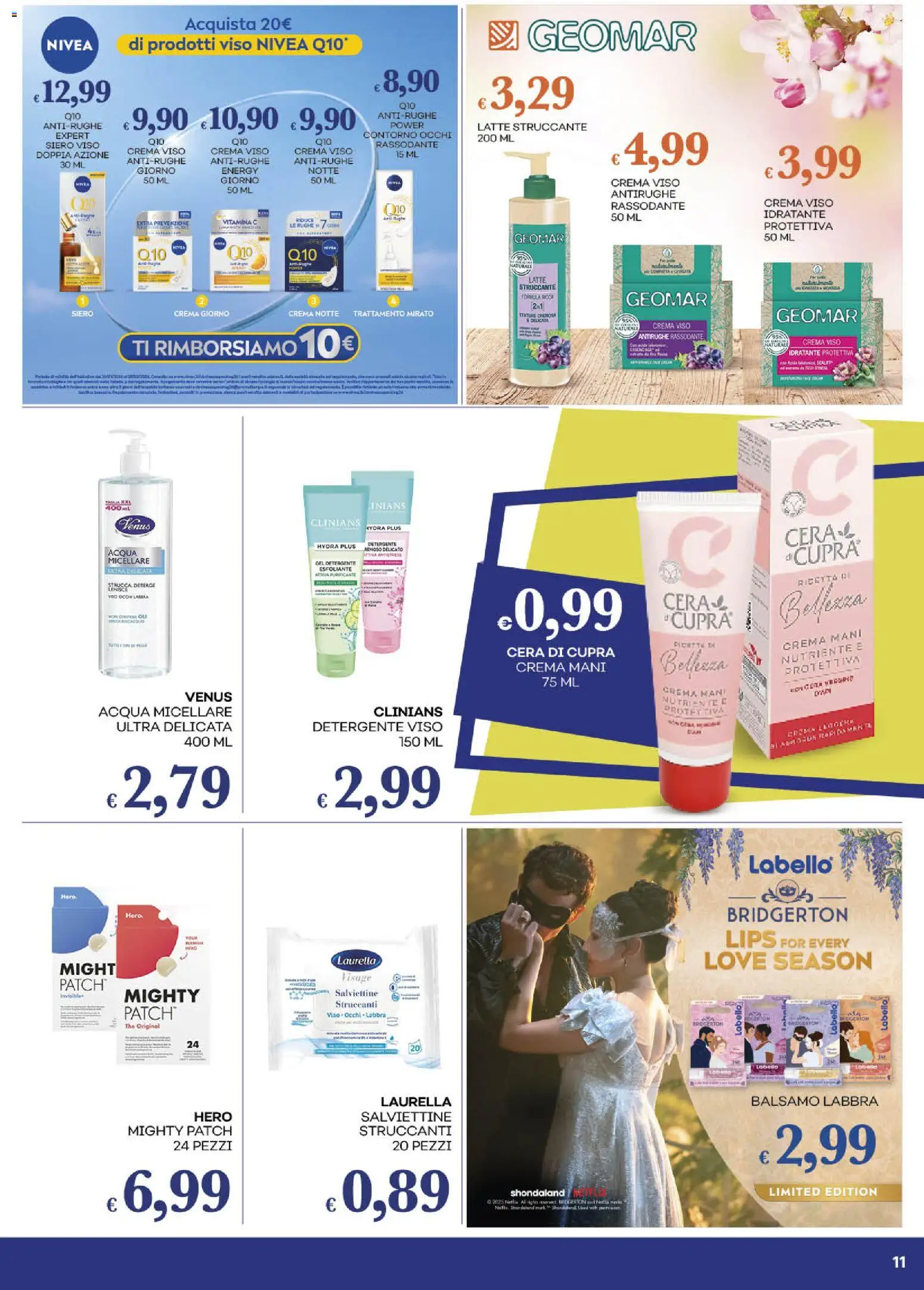 Volantino Pilato del 17.02.2026 | Pagina: 11 | Prodotti: Struccante, Detergente, Acqua, Latte