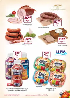 Pogląd oferty "Społem Gazetka" - ważna od 01.11.2025 | Strona: 3 | Produkty: Kiełbasa, Czekolady, Boczek, Jogurt