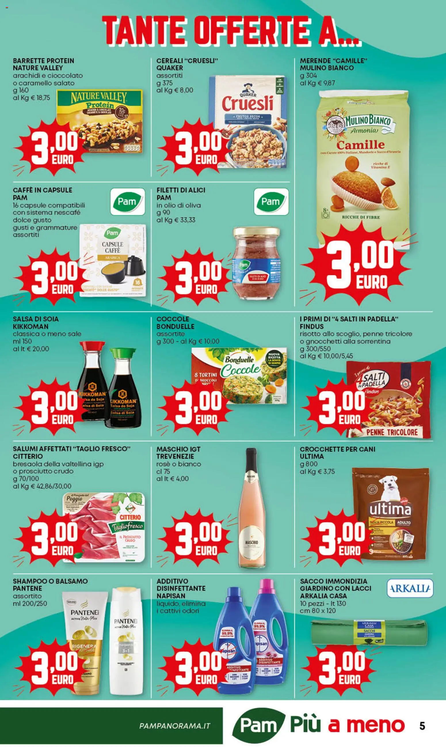 Volantino PAM del 06.11.2025 | Pagina: 5 | Prodotti: Caffè, Carote, Prosciutto, Caffe in capsule