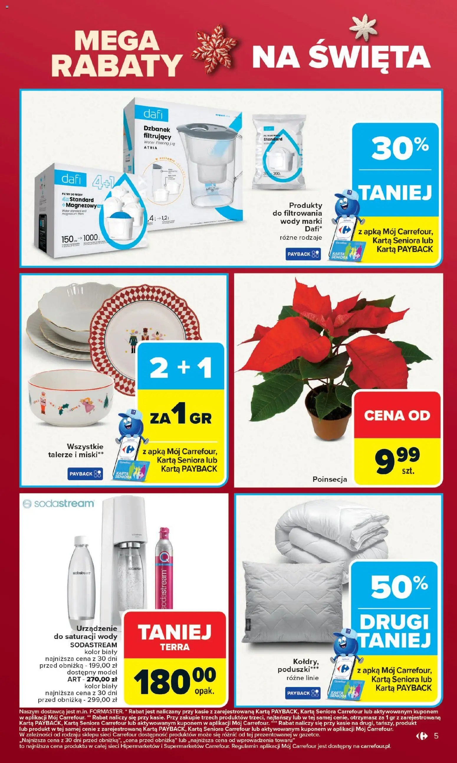 Carrefour Gazetka od 15.12.2025 | Strona: 9 | Produkty: Karta, Dzbanek, Dzbanek filtrujący, Sodastream