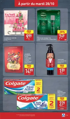 Aldi - Prévisualisation de Aldi catalogue semaine 44 valide à partir de 28.10.2025 | Page: 35 | Produits: Calendrier, Savon, Déodorant, Dentifrice