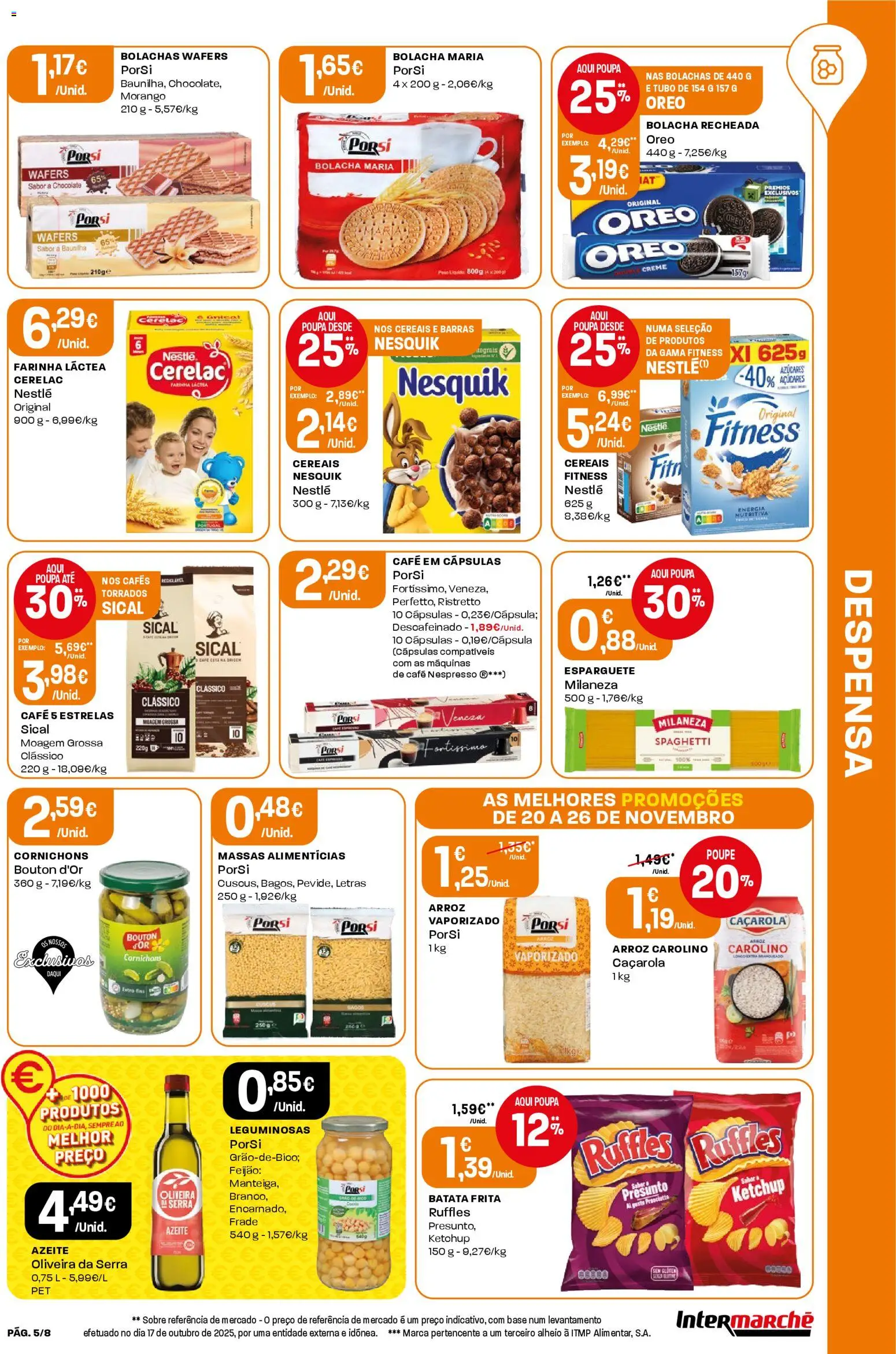 Intermarché Folheto Mini │ válido de 20.11.2025 | Página: 5 | Produtos: Milaneza, Chocolate, Presunto, Creme