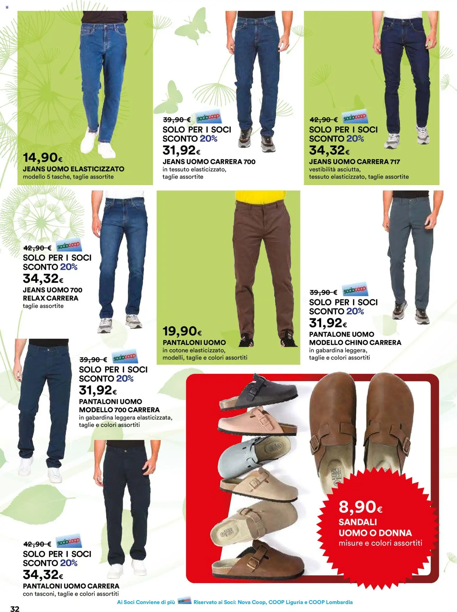 Volantino Ipercoop del 26.02.2026 | Pagina: 32 | Prodotti: Pantaloni, Sandali, Jeans