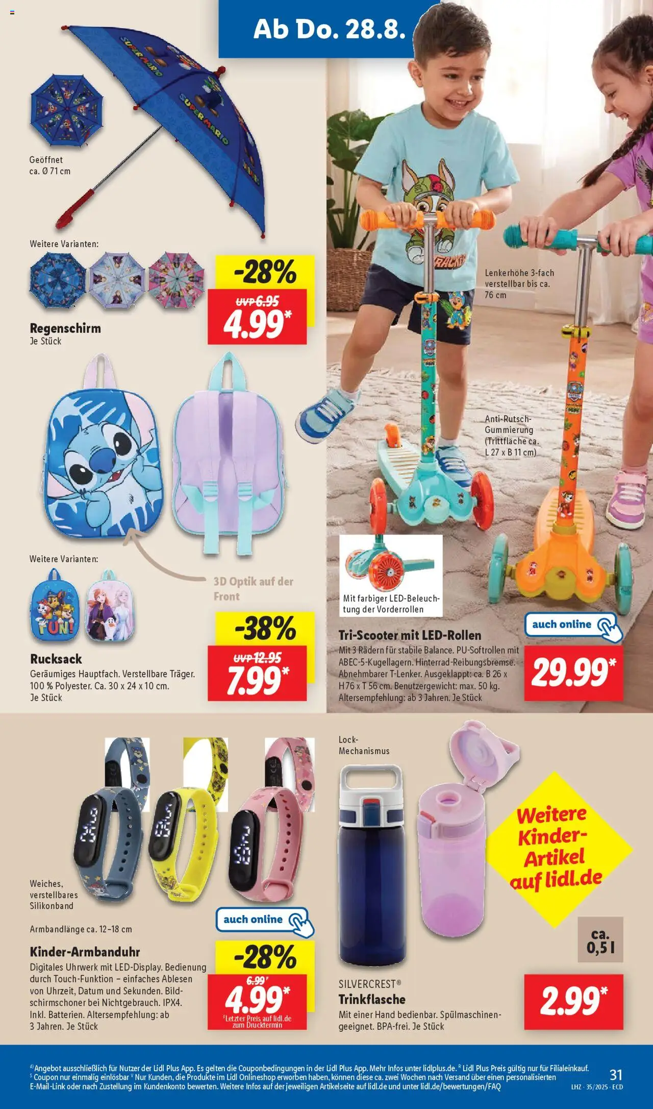 Lidl Prospekt 	 - gültig ab dem 25.08.2025 | Seite: 43 | Produkte: Rucksack, Regenschirm