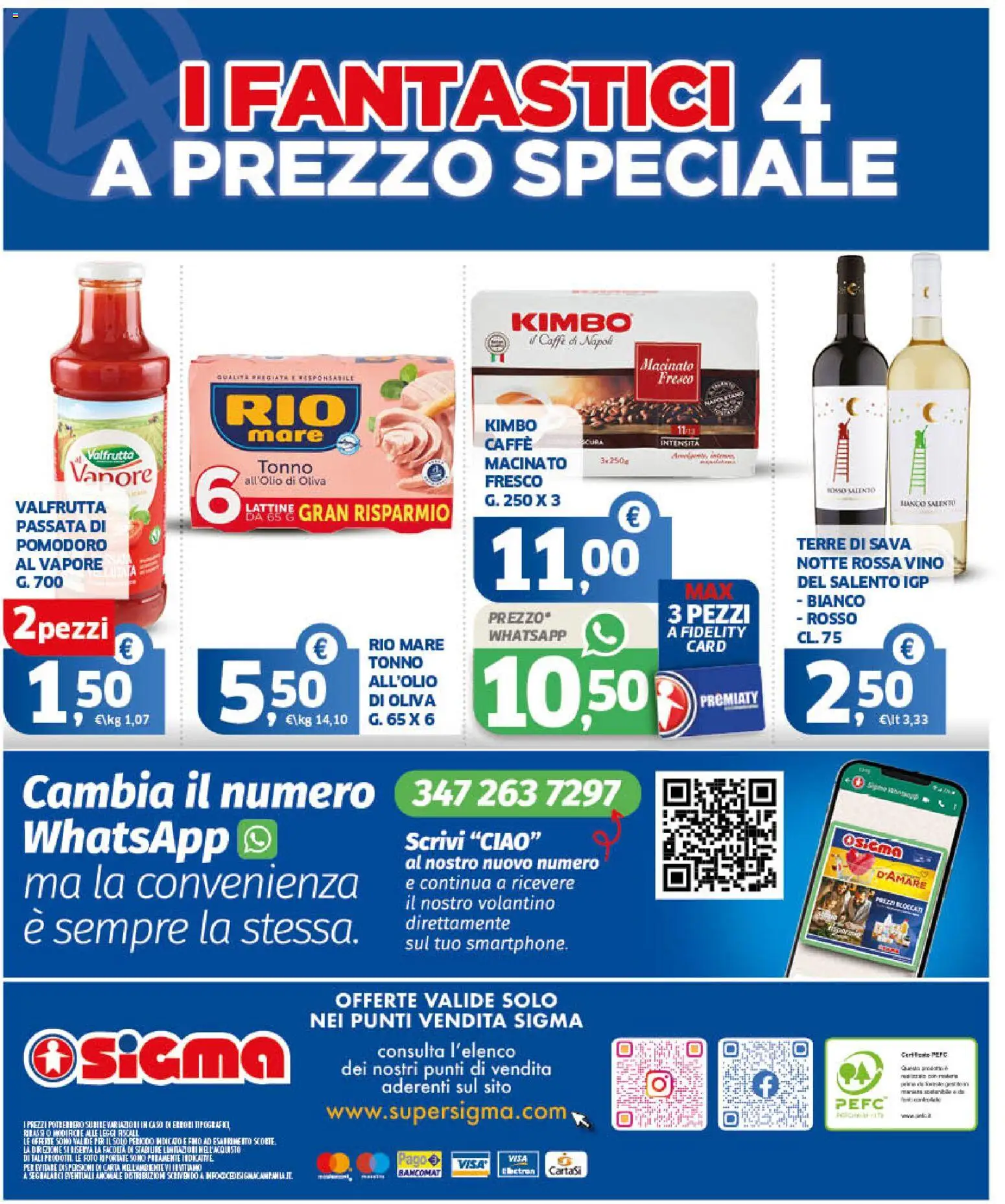 Volantino SIGMA del 10.03.2026 | Pagina: 20 | Prodotti: Caffè, Vino, Tonno, Macinato