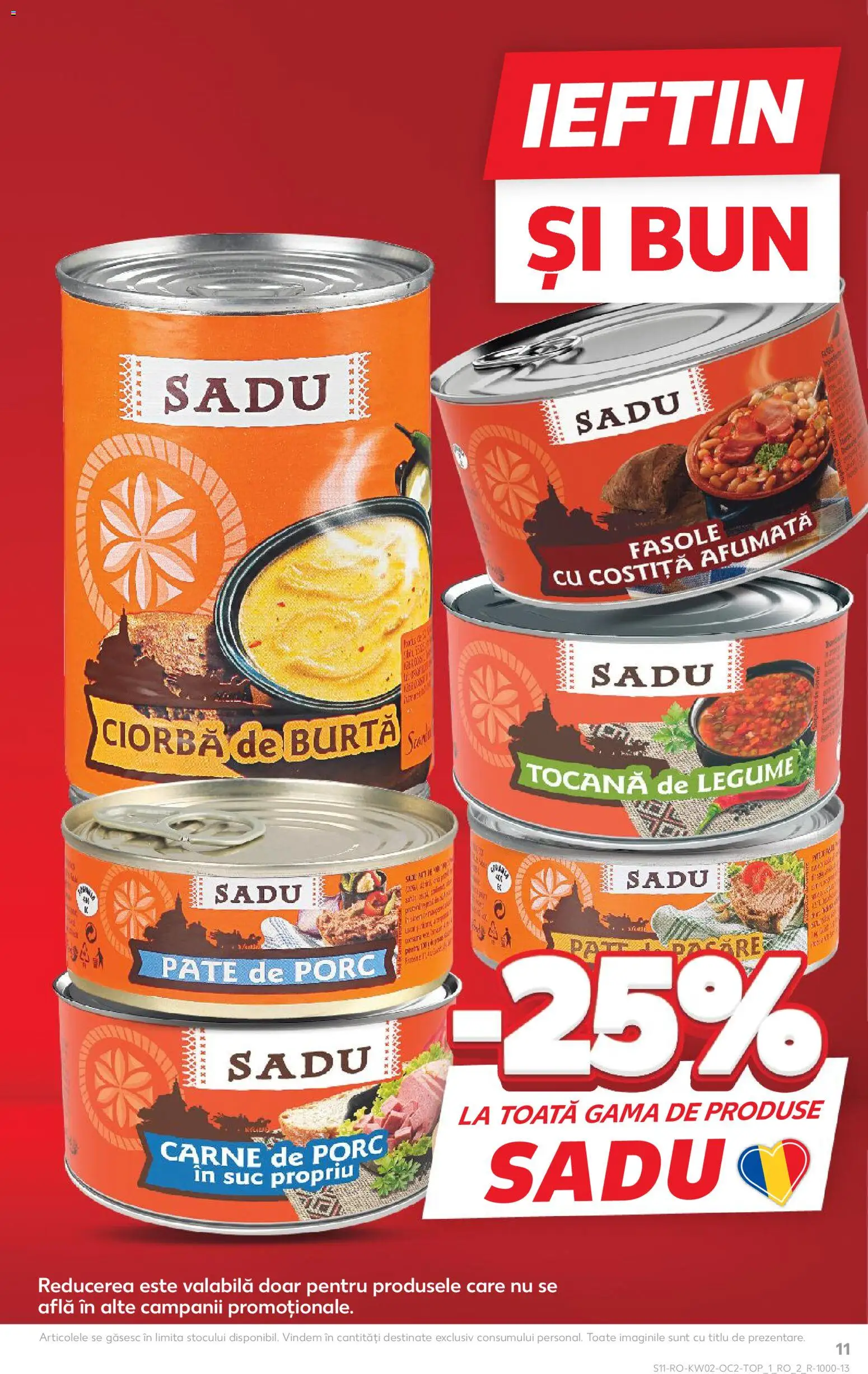 Noul catalog Kaufland – valabil de la 07.01.2026 | Pagină: 11 | Produse: Pate, Suc, Carne De Porc, Legume