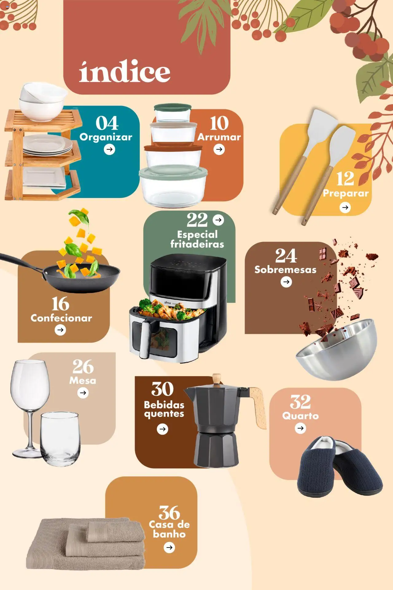 Pingo Doce - Bazar Outono │ válido de 23.09.2025 | Página: 3 | Produtos: Air fryer, Mesa, Casa de banho, Banho