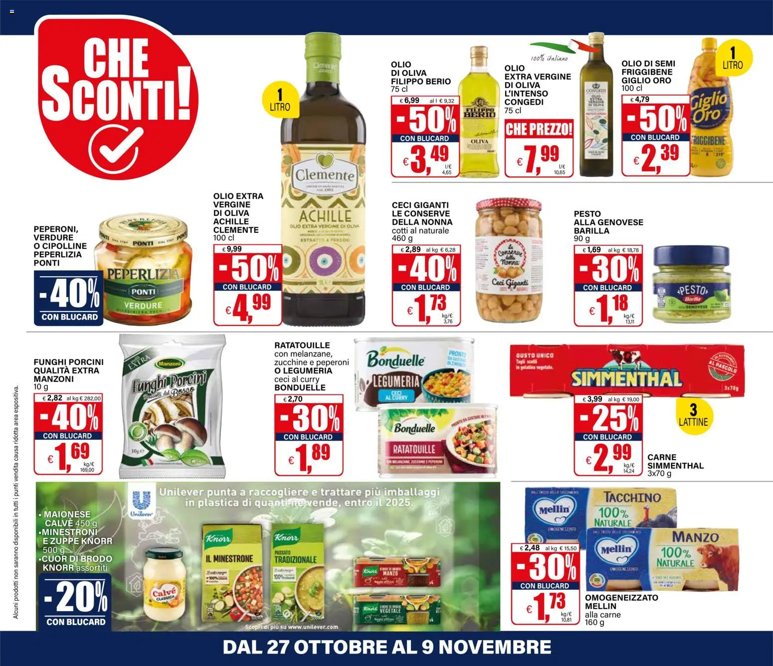 Volantino Il Gigante del 27.10.2025 | Pagina: 16 | Prodotti: Ceci, Verdure, Funghi, Olio extra vergine